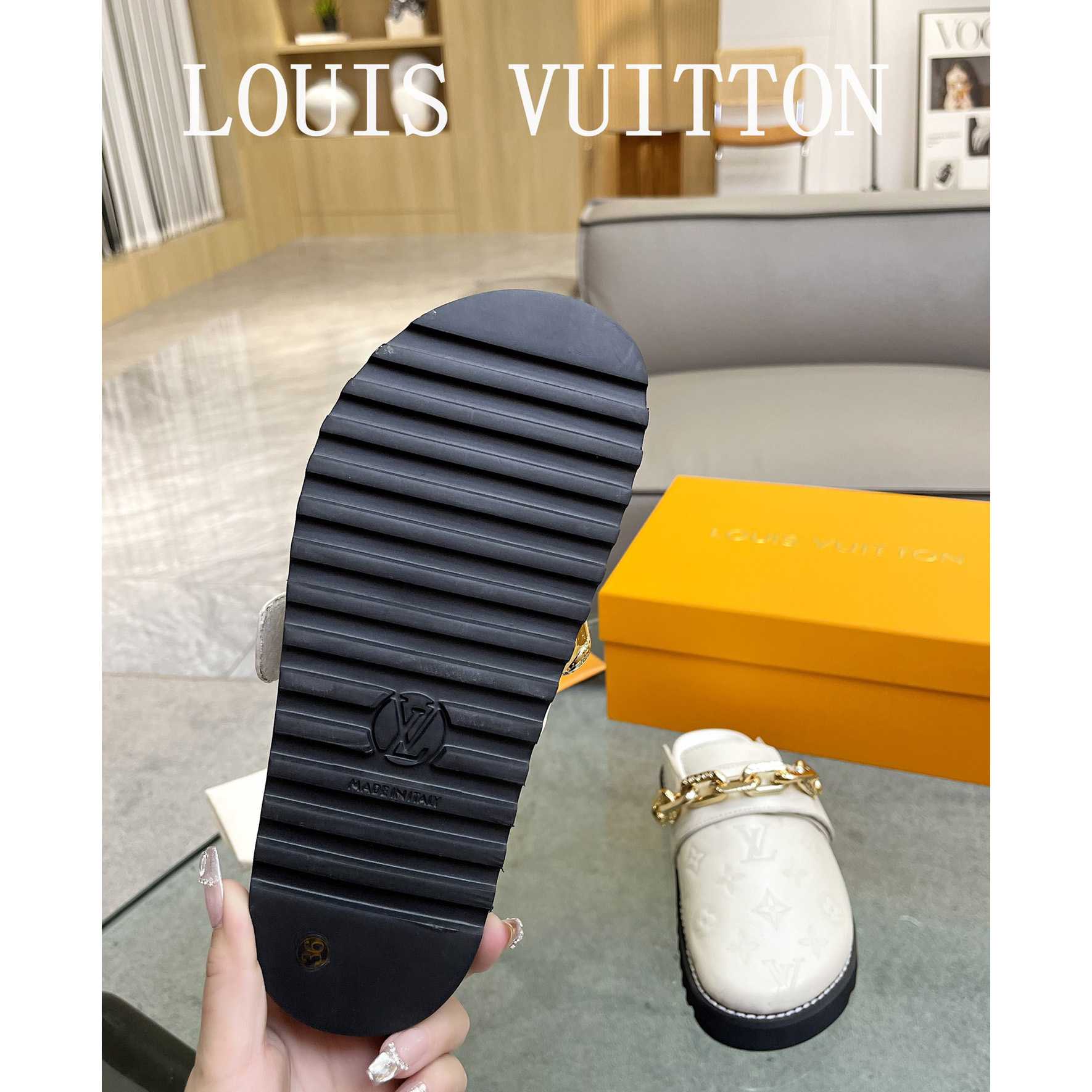 Louis Vuitton Lv Cosy Flat Comfort Clog         - DopestKickz