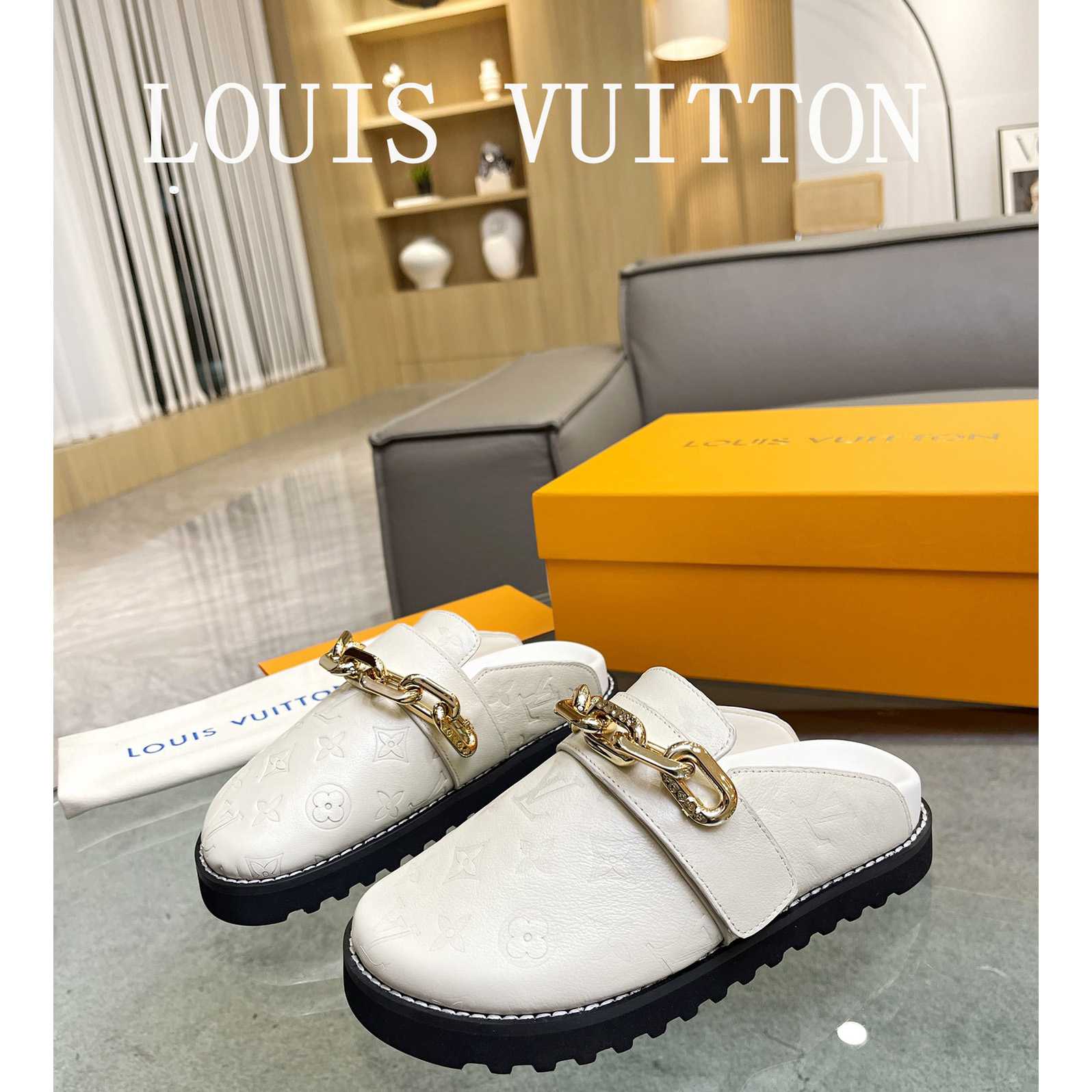 Louis Vuitton Lv Cosy Flat Comfort Clog         - DopestKickz