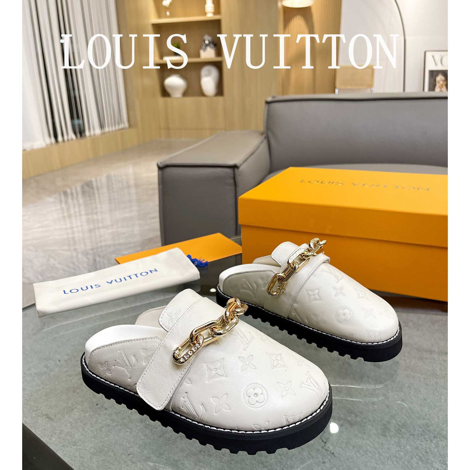 Louis Vuitton Lv Cosy Flat Comfort Clog         - DopestKickz
