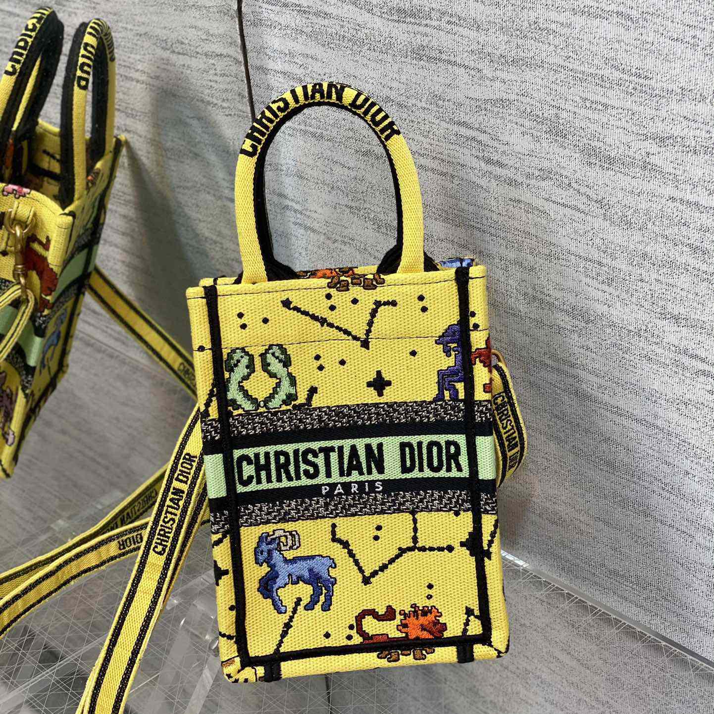 Dior Mini Dior Book Tote Phone Bag - DopestKickz