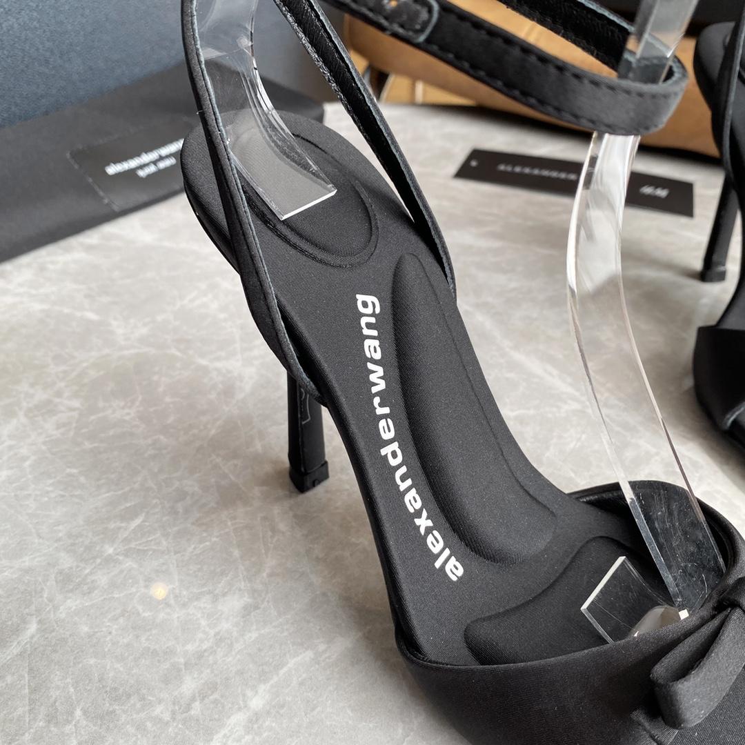 Alexander Wang Dahlia 105 Bow Sandal In Satin - DopestKickz