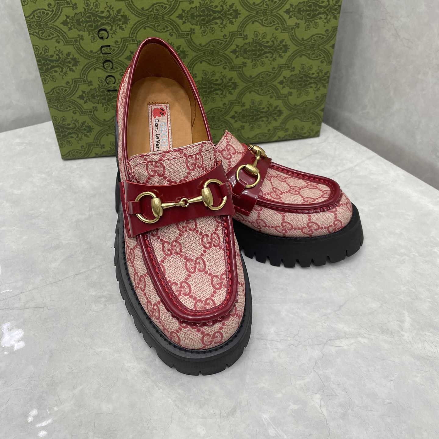 Gucci Women's GG Lug Sole Loafer - DopestKickz