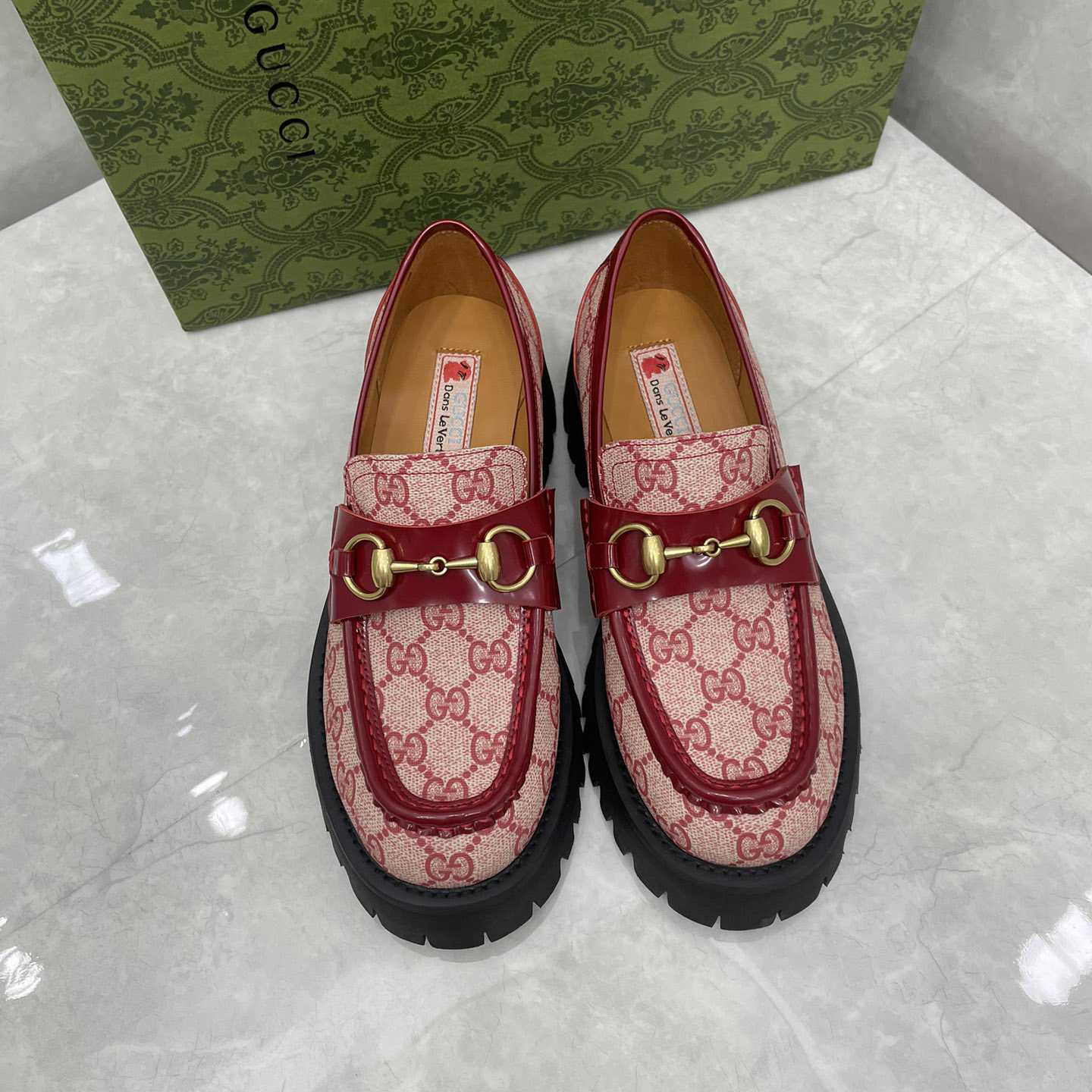 Gucci Women's GG Lug Sole Loafer - DopestKickz