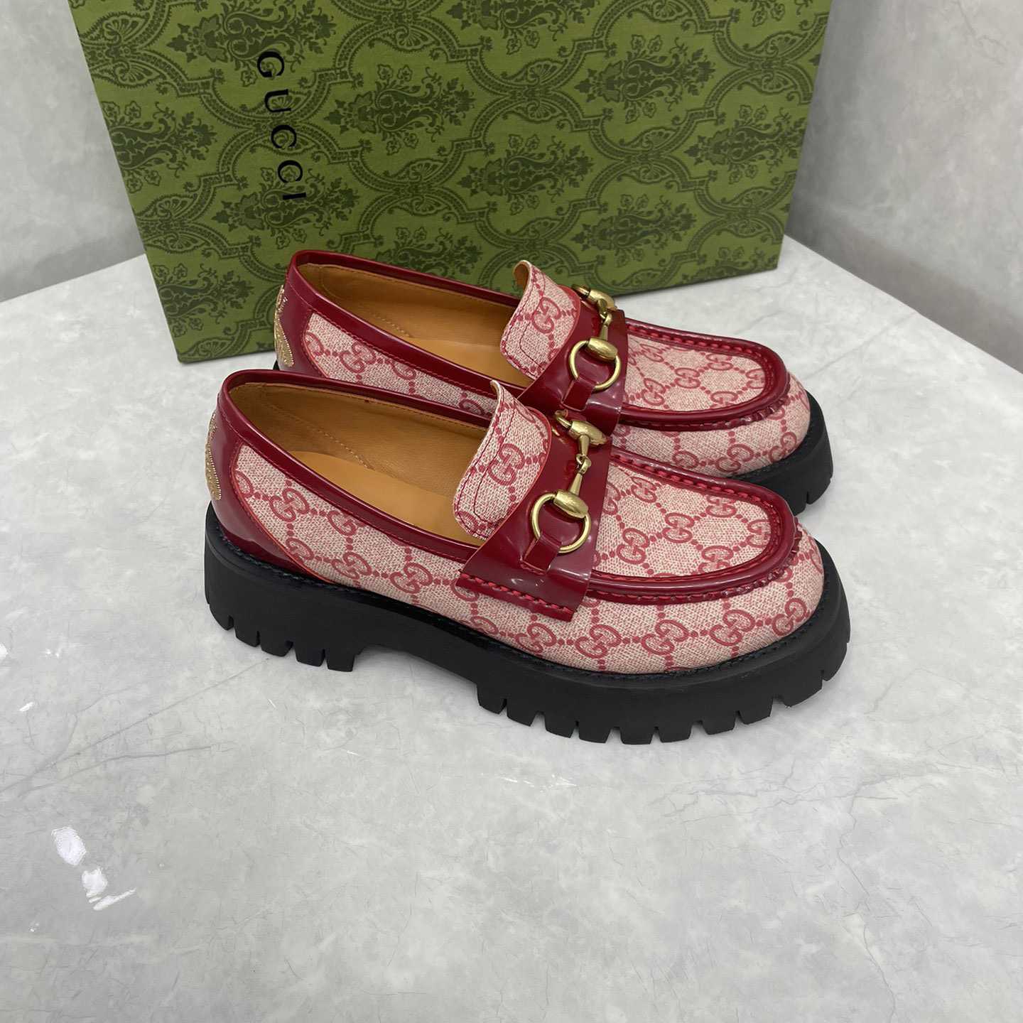 Gucci Women's GG Lug Sole Loafer - DopestKickz