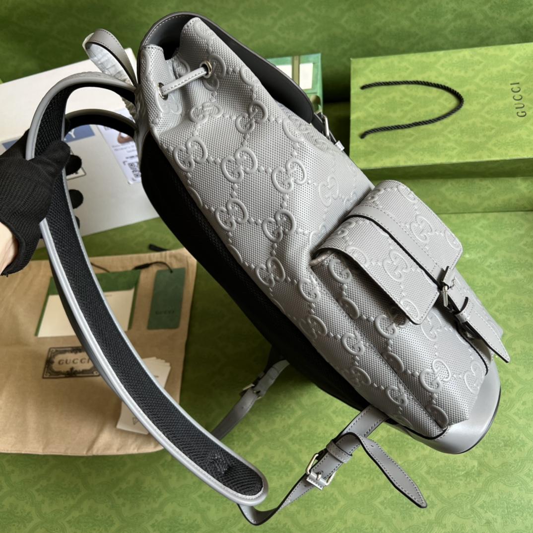 Gucci GG Embossed Backpack(34-41-12cm) - DopestKickz