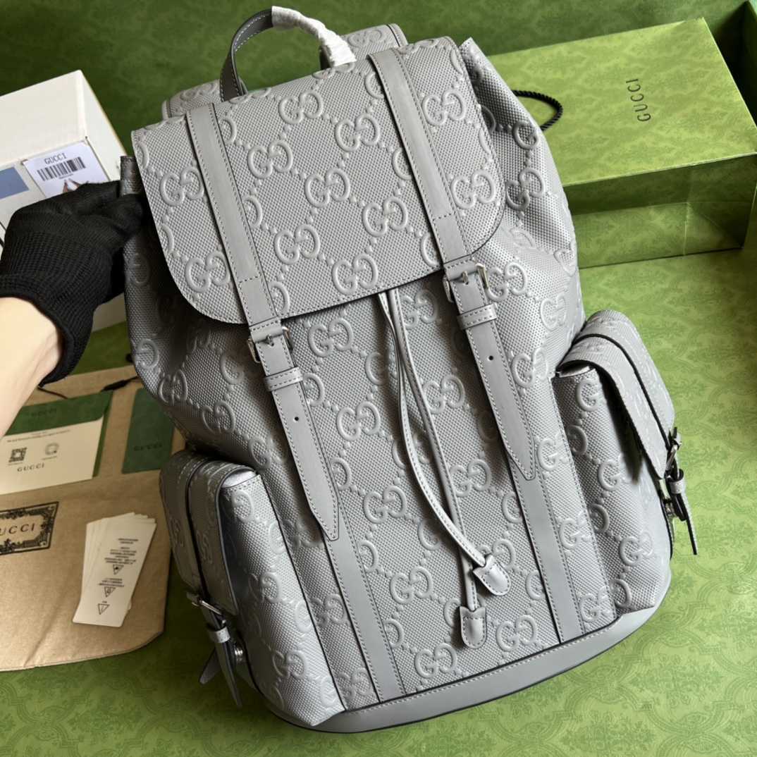 Gucci GG Embossed Backpack(34-41-12cm) - DopestKickz