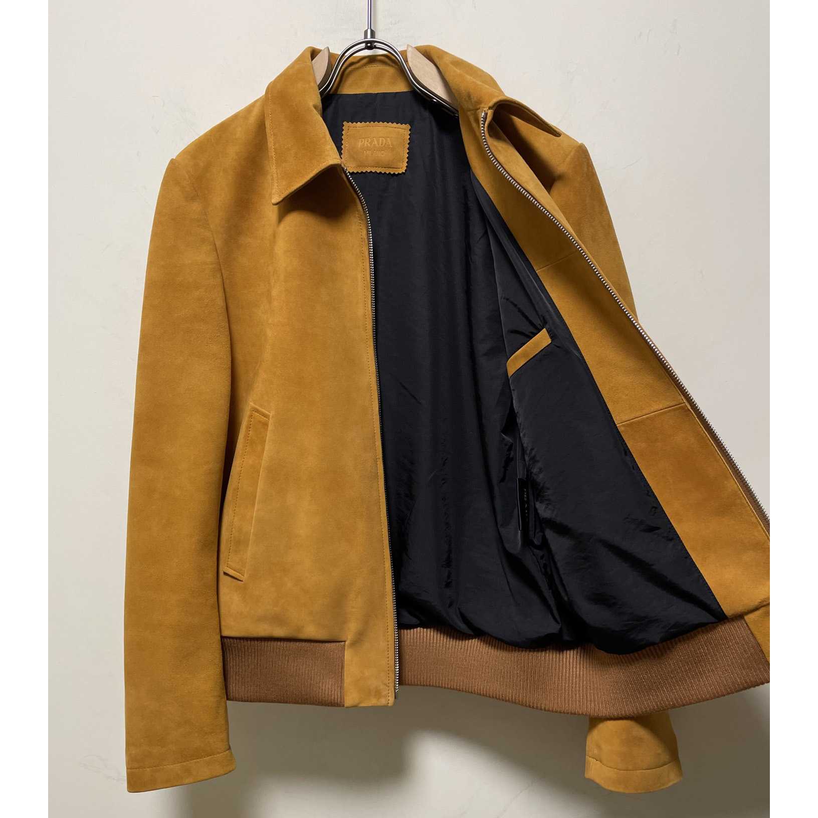 Prada Suede Bomber Jacket - DopestKickz