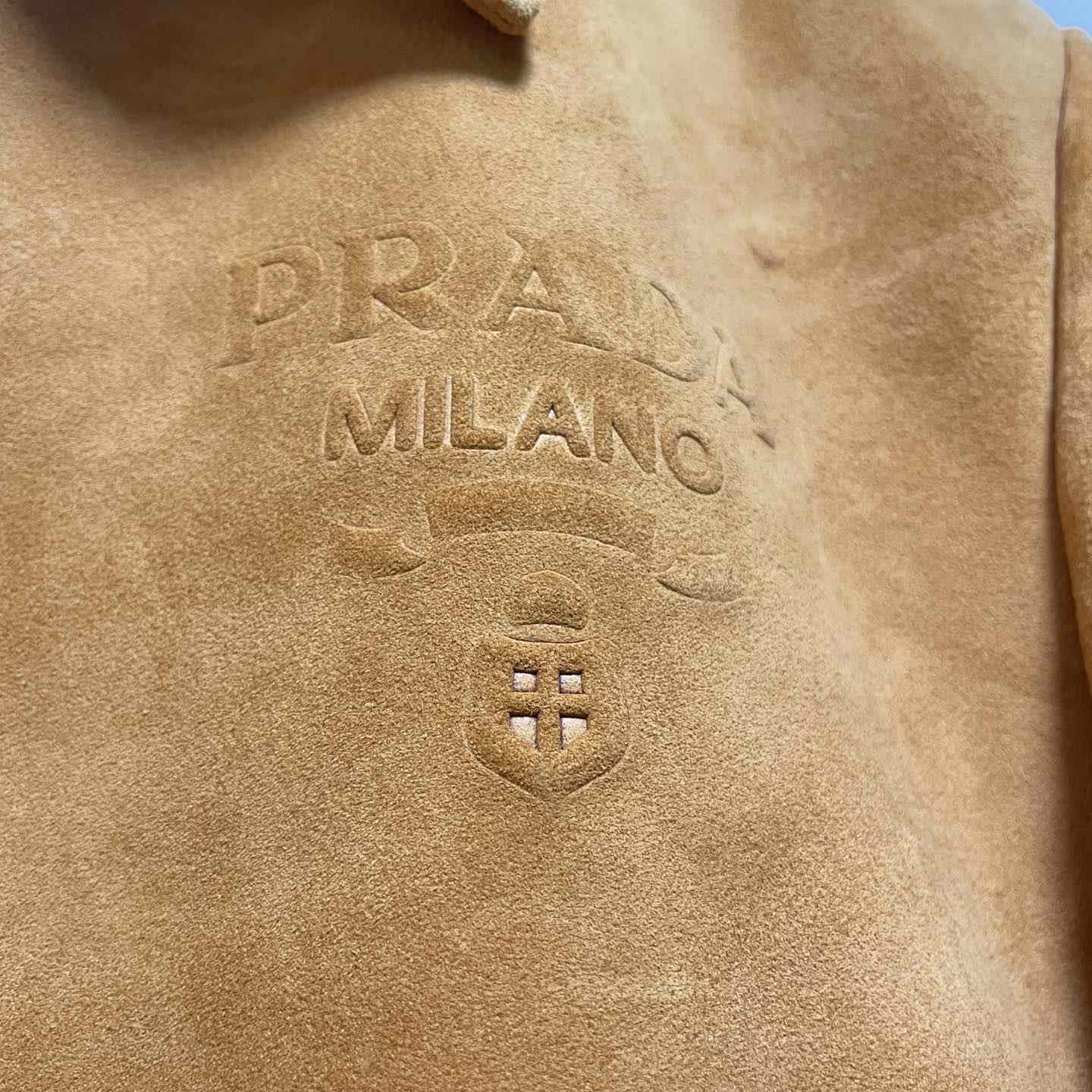 Prada Suede Bomber Jacket - DopestKickz