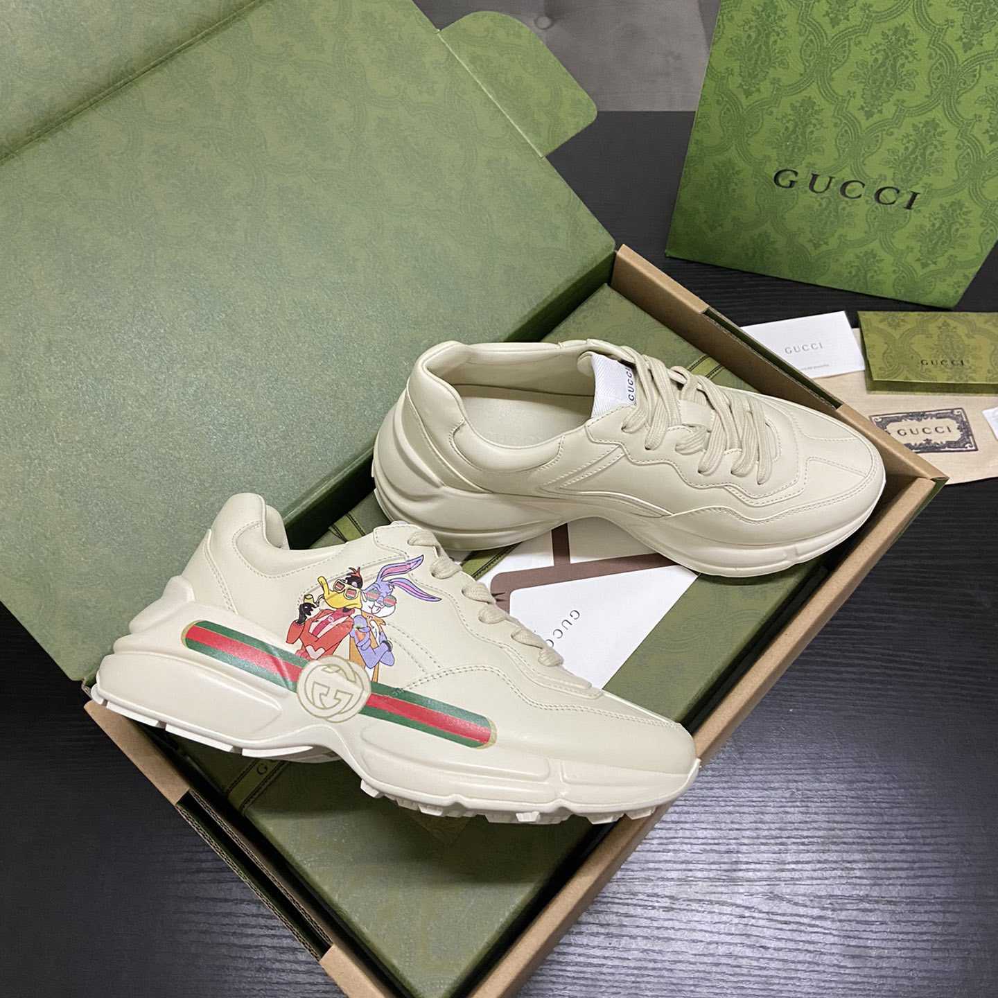Gucci Rhyton Sneaker With Animal Print(upon uk size) - DopestKickz