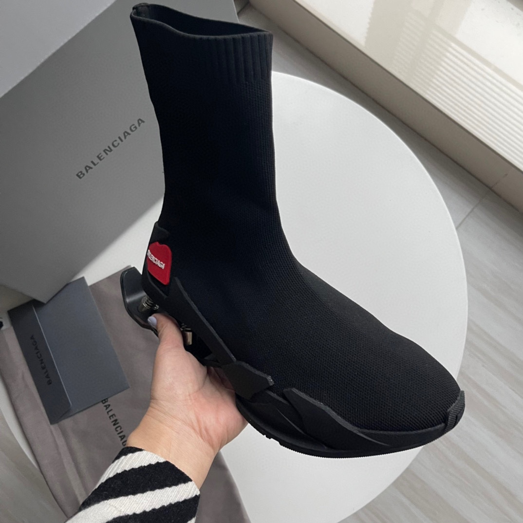 Balenciaga Speed Sneaker In Black - DopestKickz