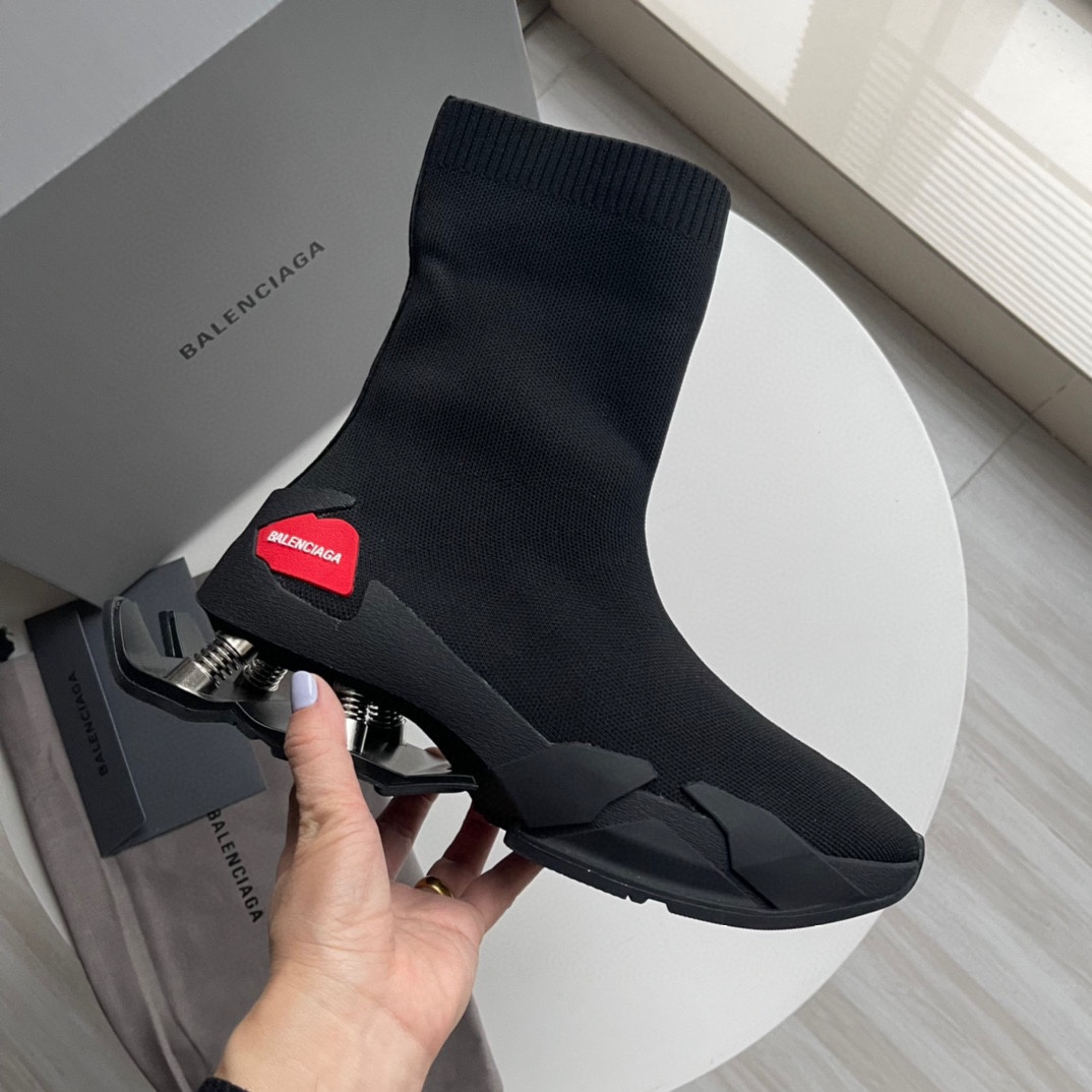 Balenciaga Speed Sneaker In Black - DopestKickz