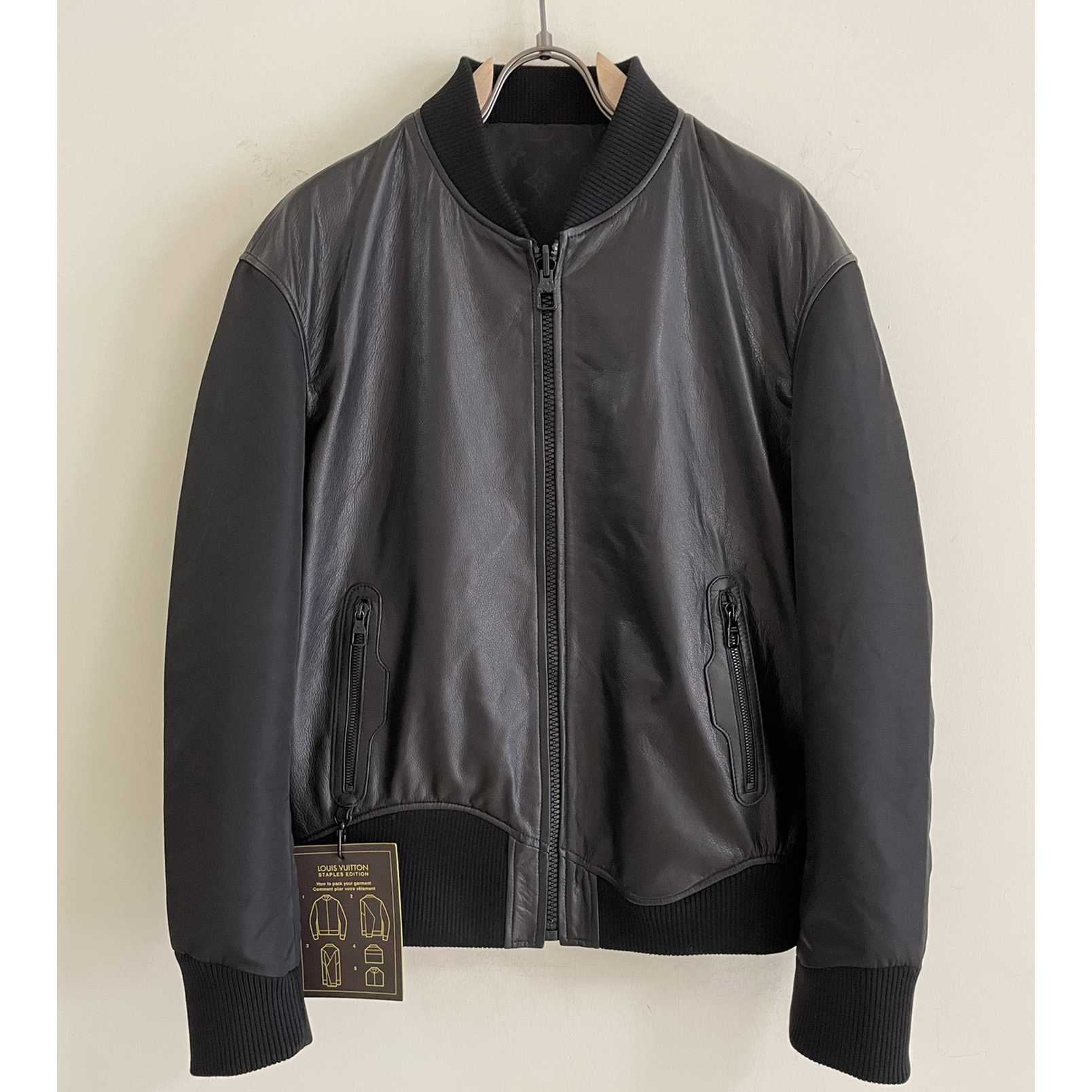 Louis Vuitton Reversible Leather Nylon Jacket    1A5VFU - DopestKickz