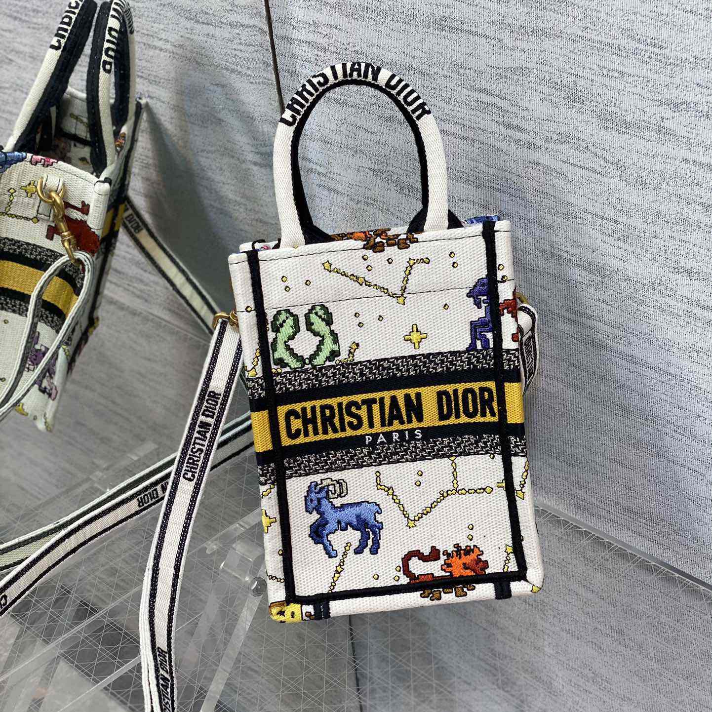 Dior Mini Dior Book Tote Phone Bag - DopestKickz