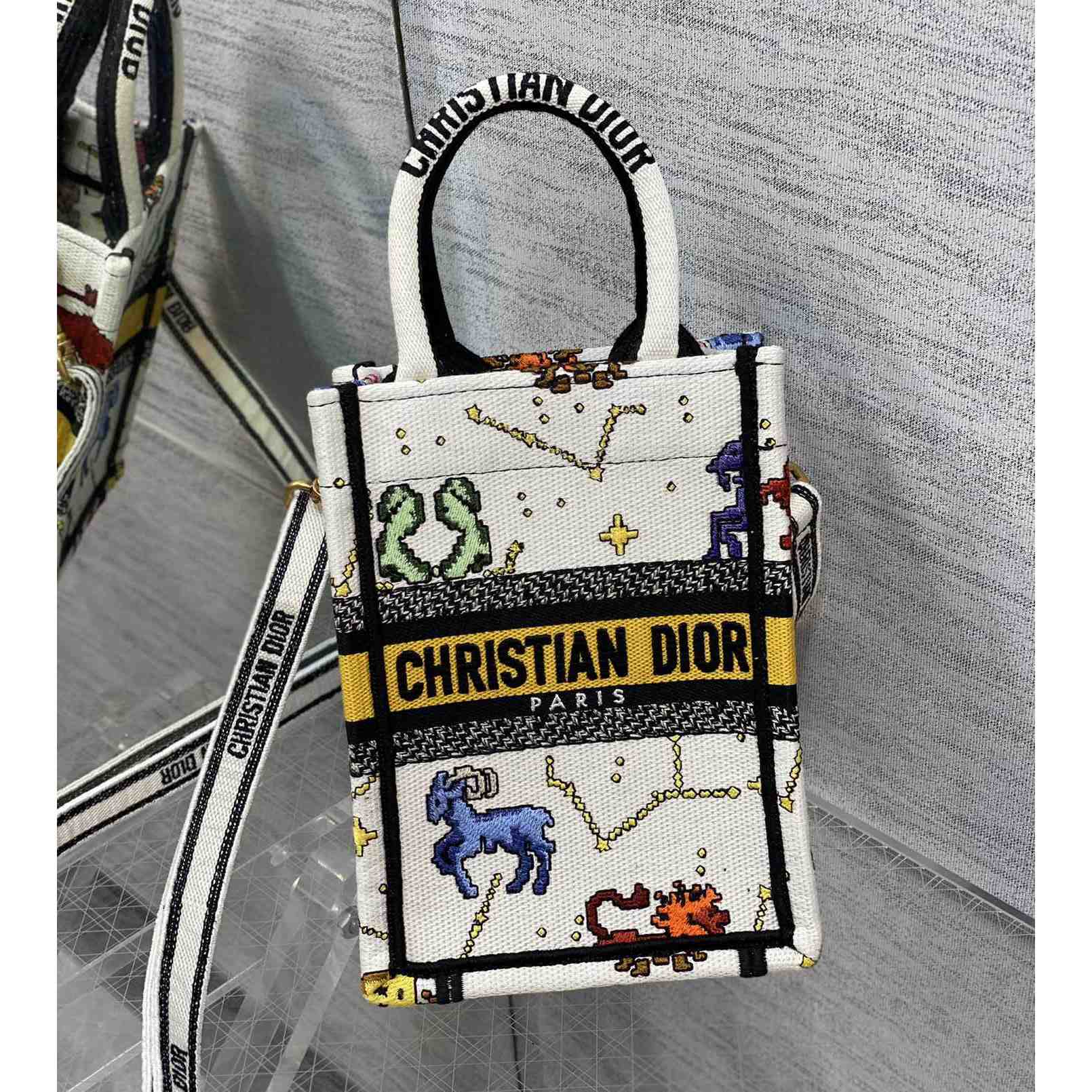 Dior Mini Dior Book Tote Phone Bag - DopestKickz
