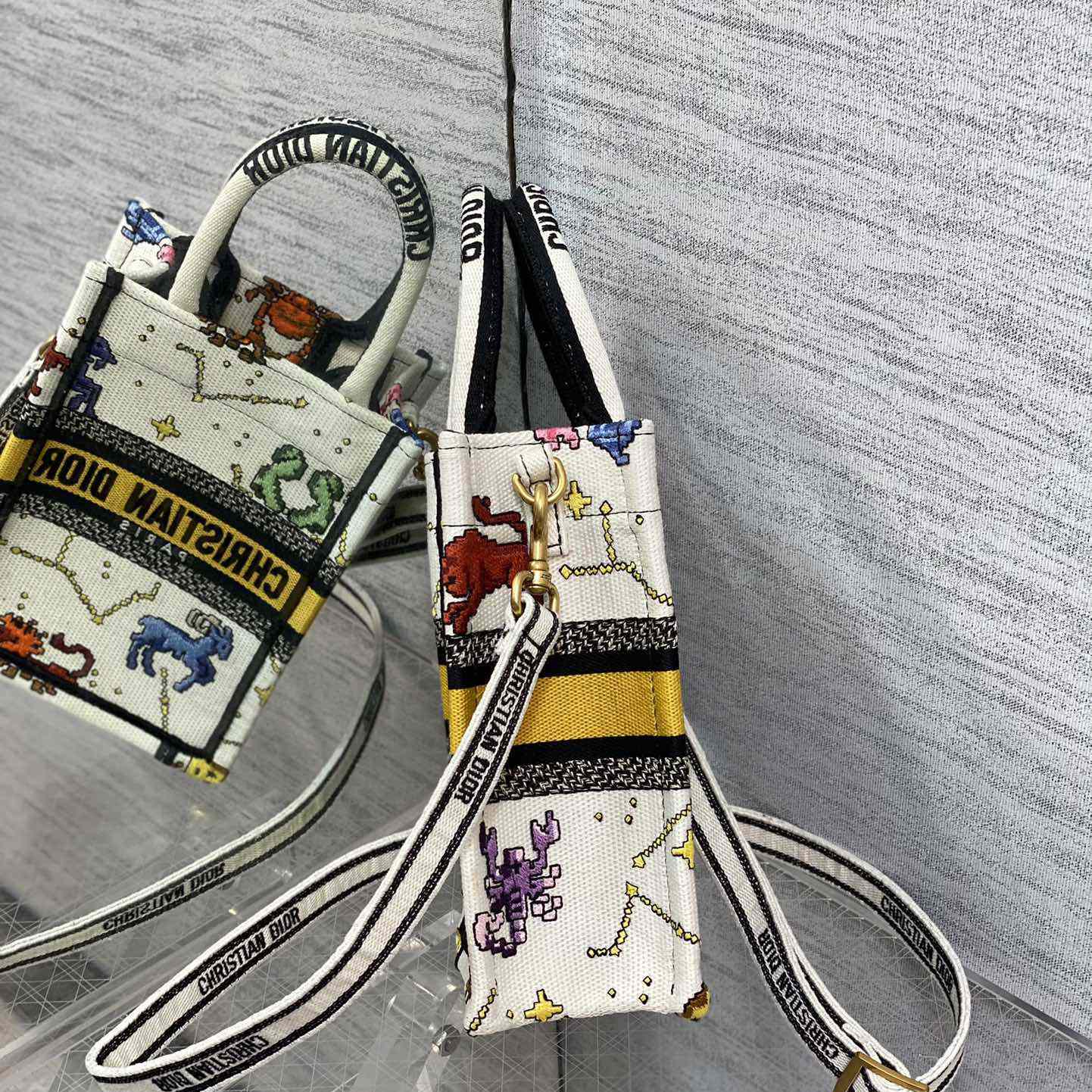 Dior Mini Dior Book Tote Phone Bag - DopestKickz