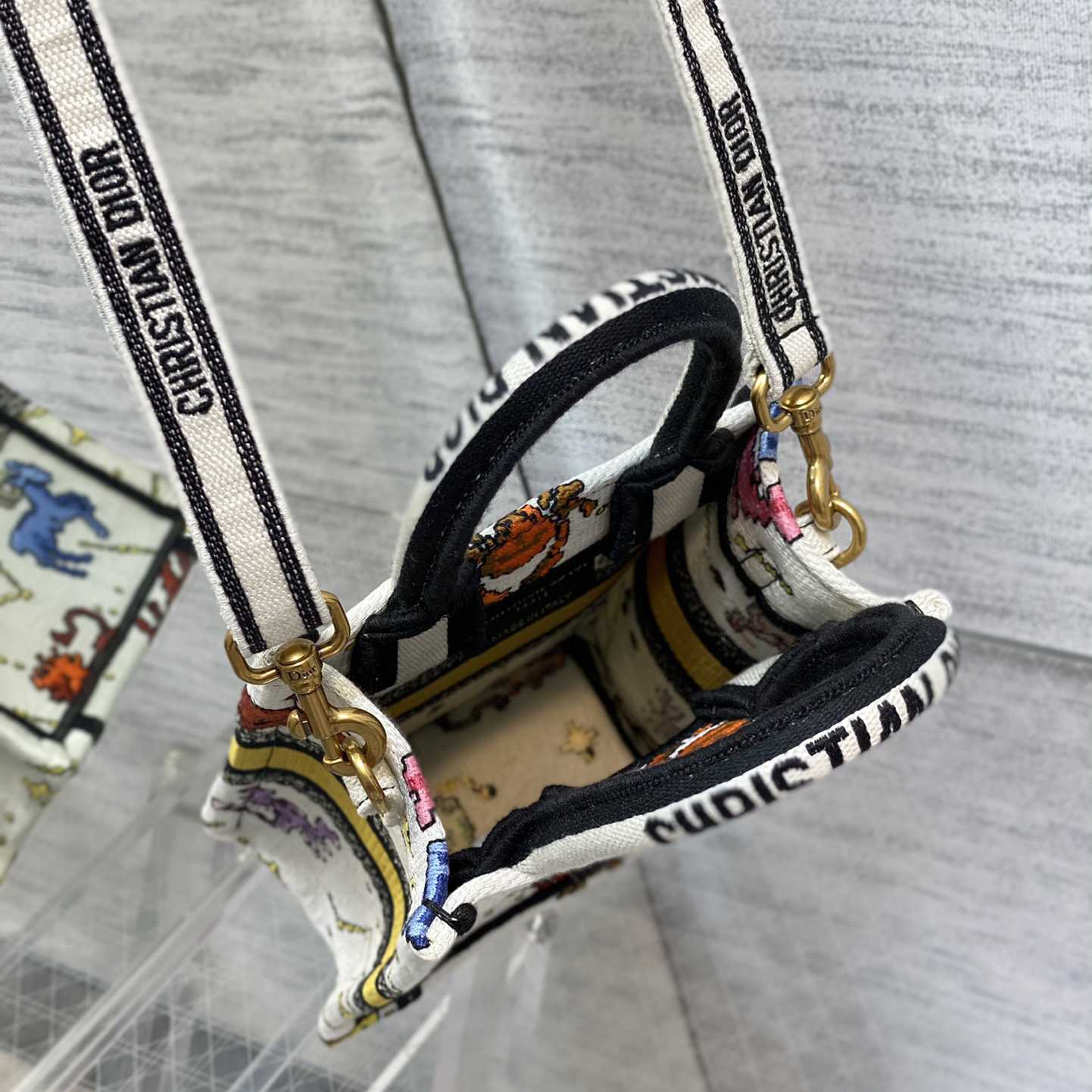 Dior Mini Dior Book Tote Phone Bag - DopestKickz