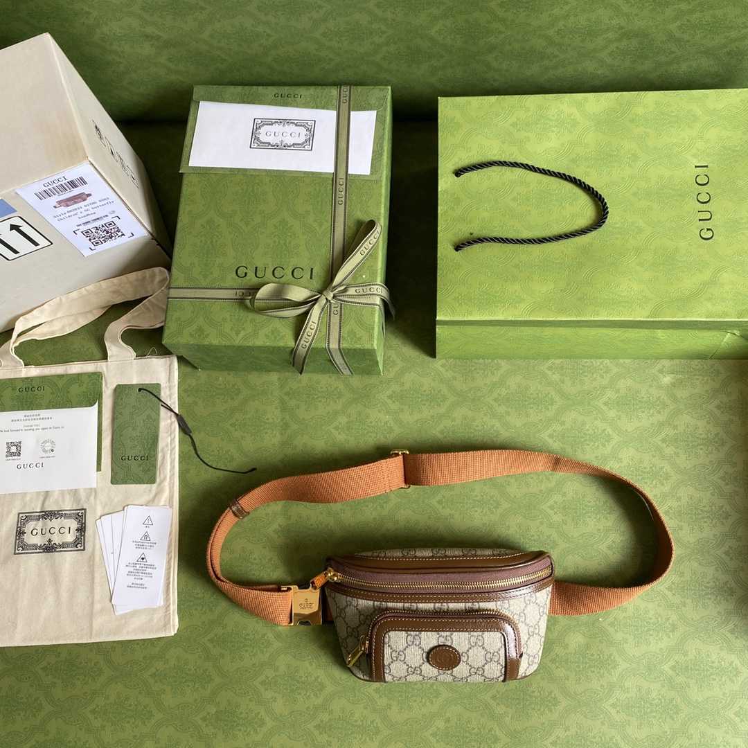 Gucci Belt Bag With Interlocking G(23x 12x 2.5cm) - DopestKickz