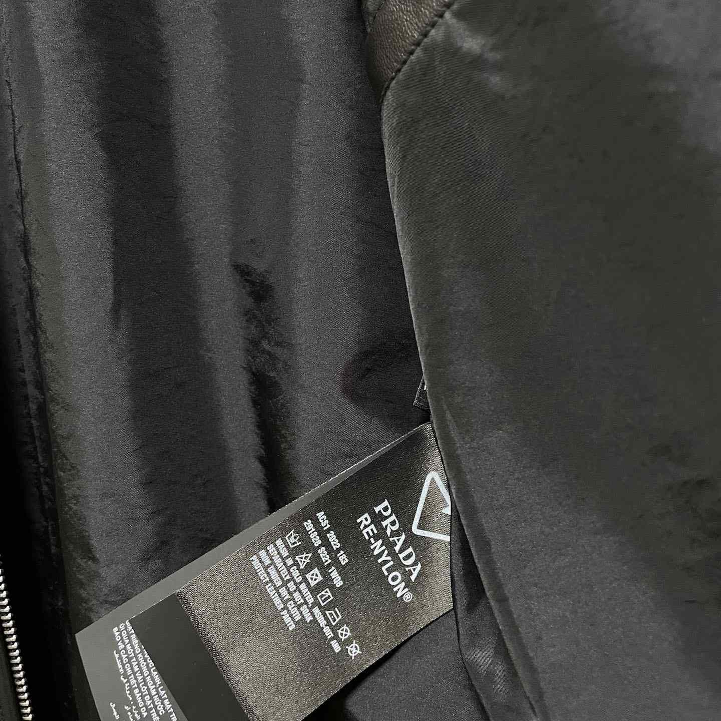 Prada Nappa Leather Bomber Jacket - DopestKickz