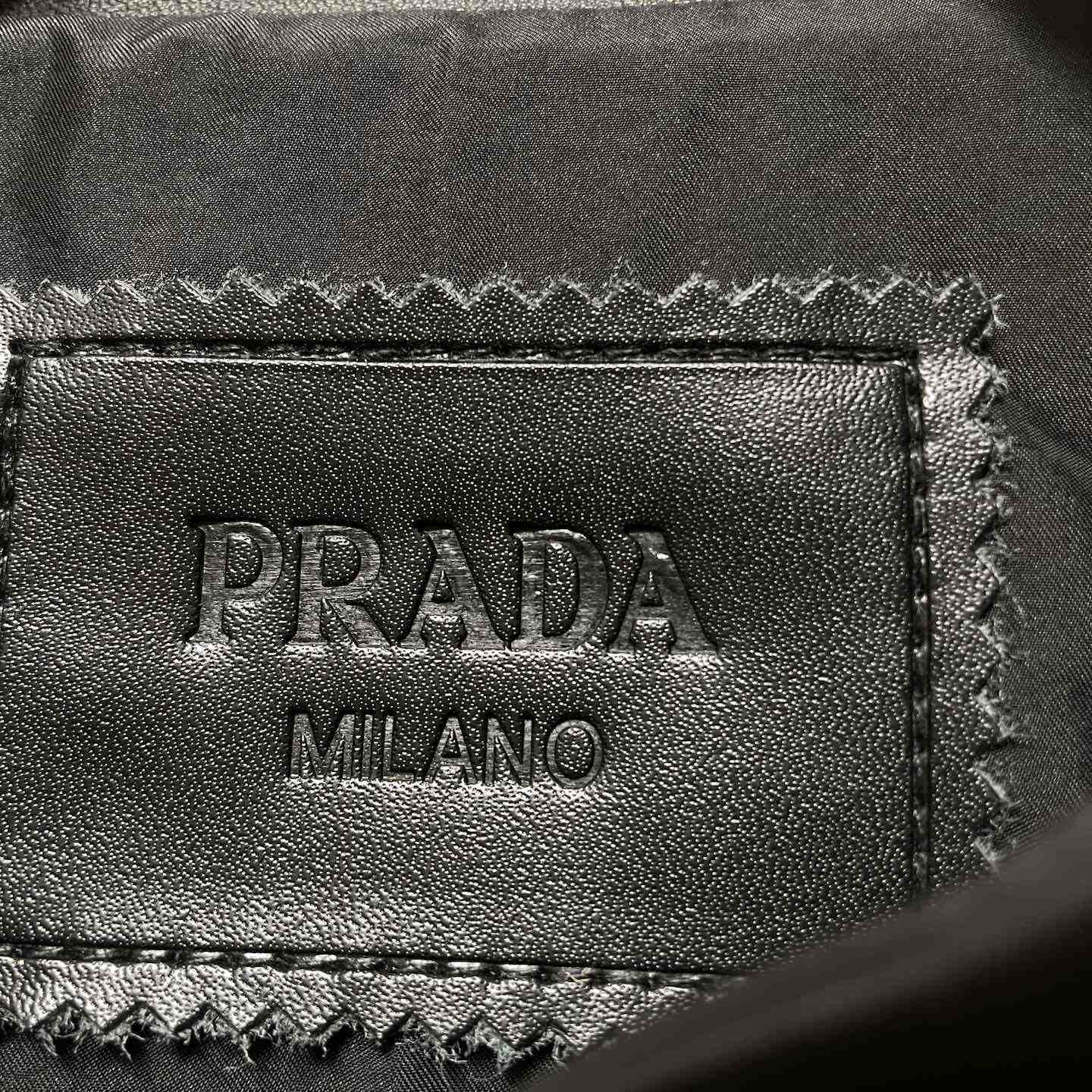 Prada Nappa Leather Bomber Jacket - DopestKickz