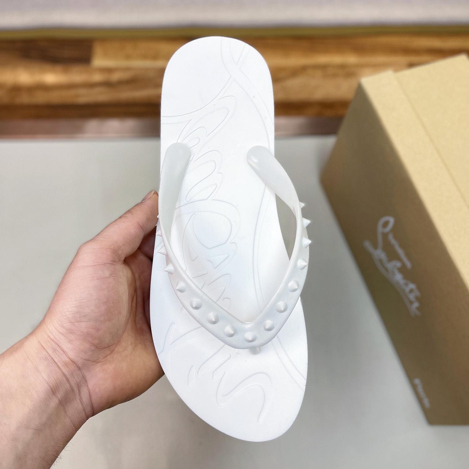 Christian Louboutin Loubi Flip Man Flip-flops - Rubber - DopestKickz