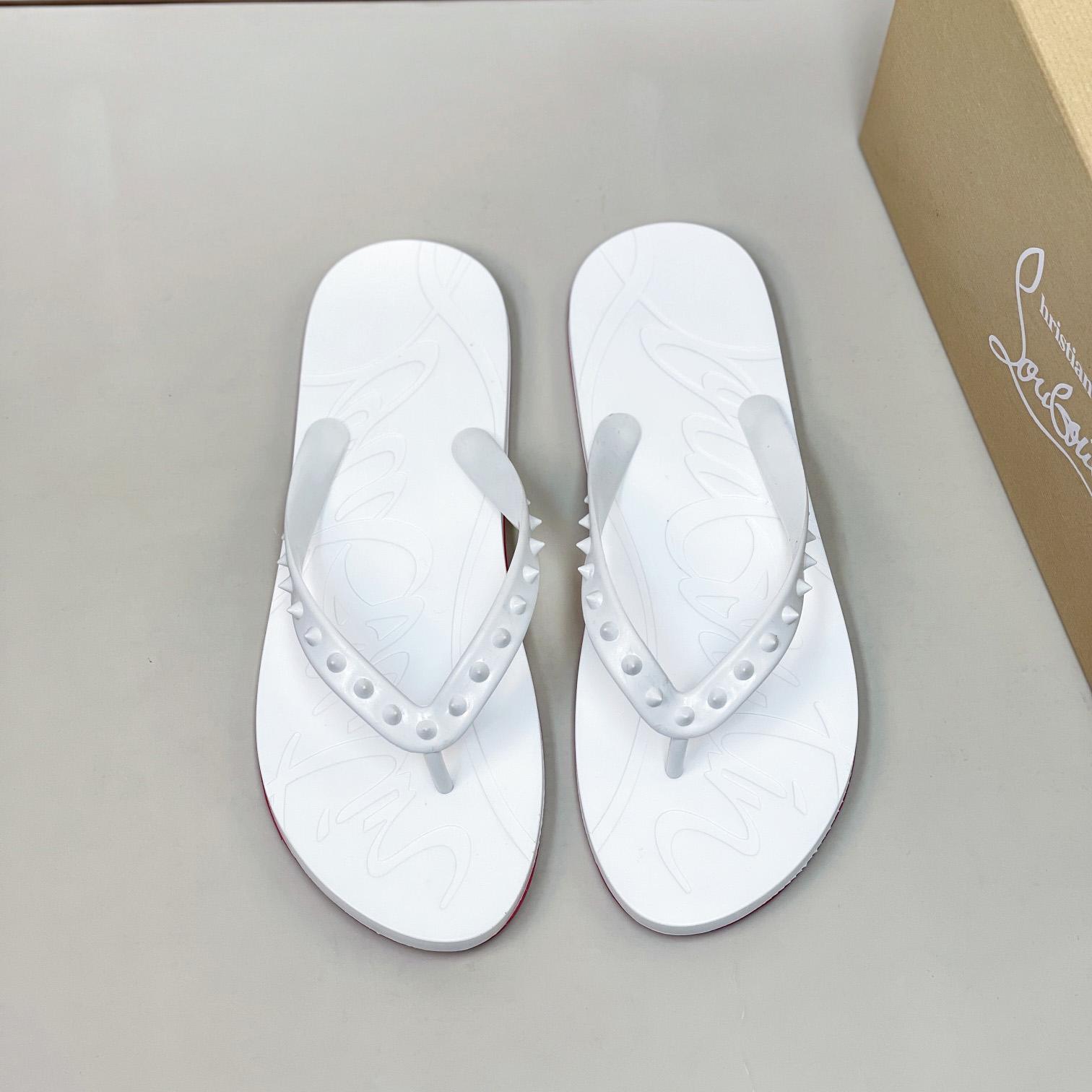 Christian Louboutin Loubi Flip Man Flip-flops - Rubber - DopestKickz