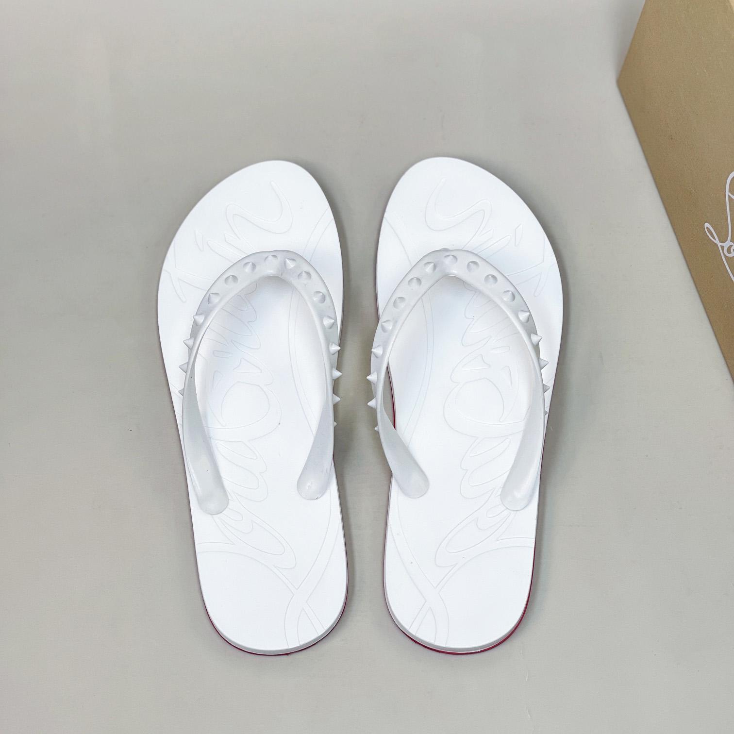 Christian Louboutin Loubi Flip Man Flip-flops - Rubber - DopestKickz