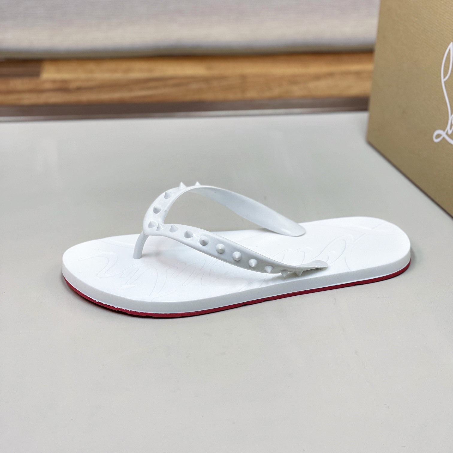 Christian Louboutin Loubi Flip Man Flip-flops - Rubber - DopestKickz