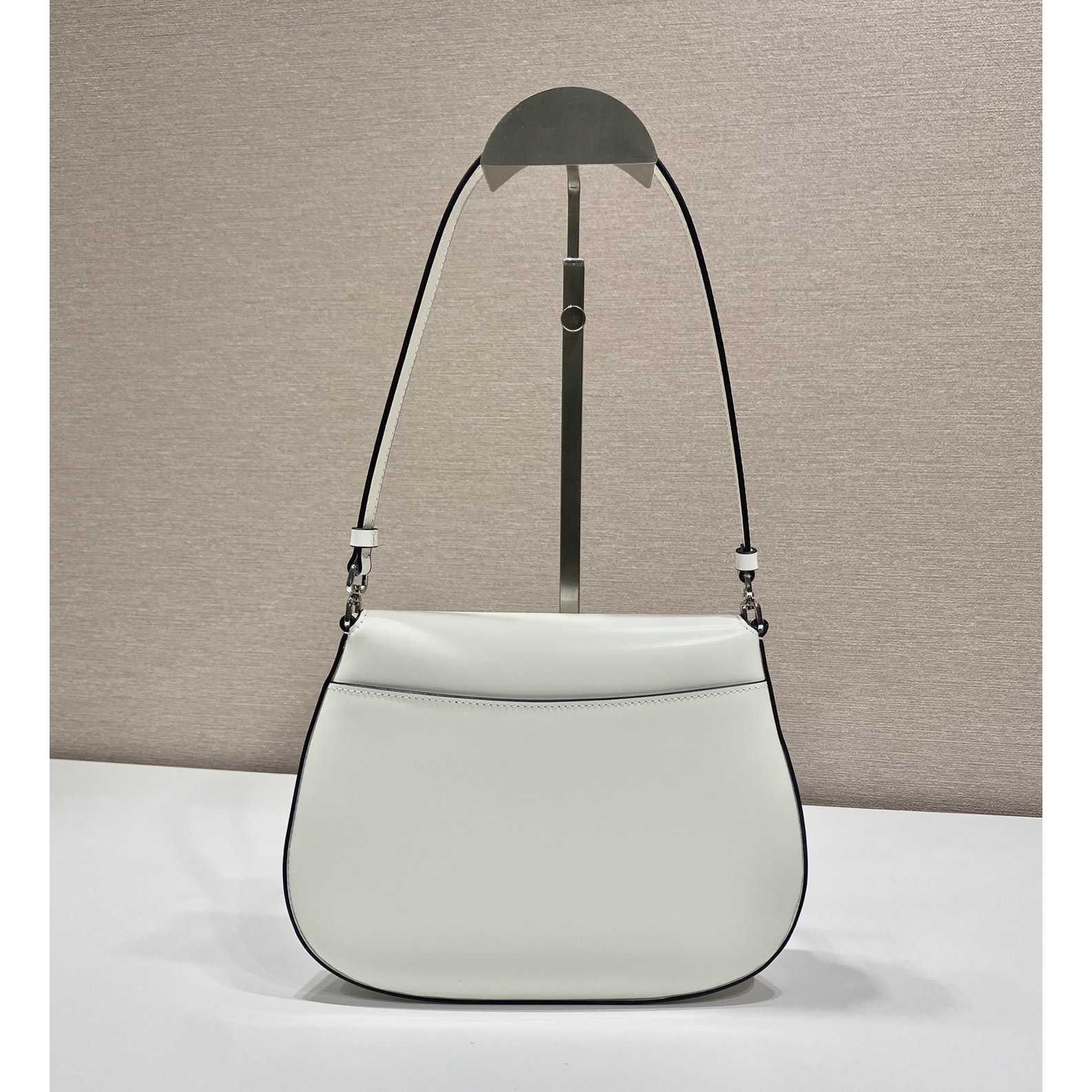 Prada Cleo Brushed Leather Shoulder Bag With Flap - DopestKickz