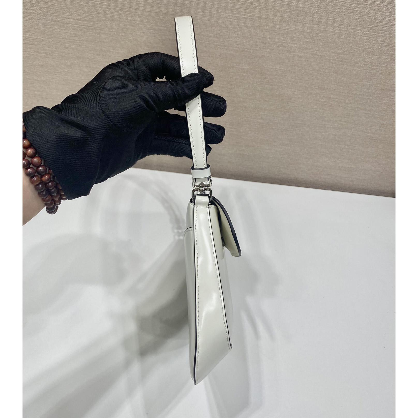 Prada Cleo Brushed Leather Shoulder Bag With Flap - DopestKickz