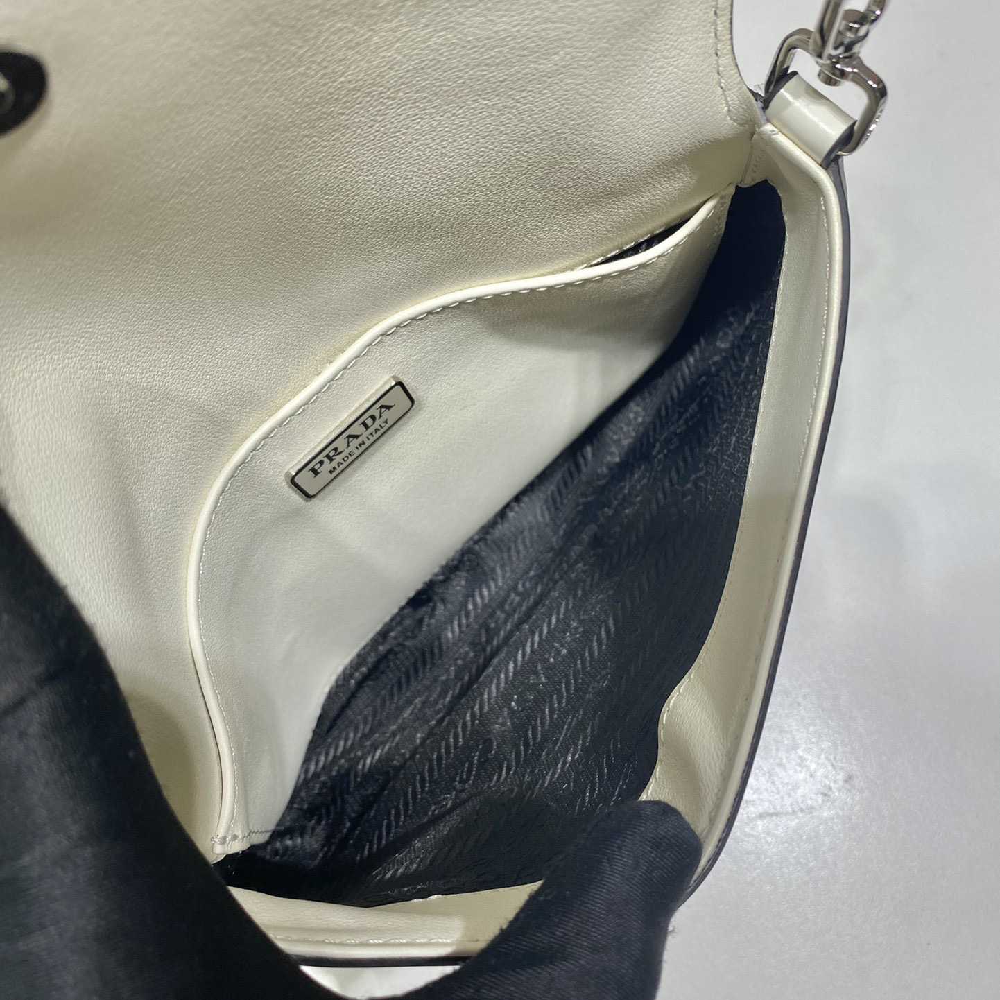 Prada Cleo Brushed Leather Shoulder Bag With Flap - DopestKickz