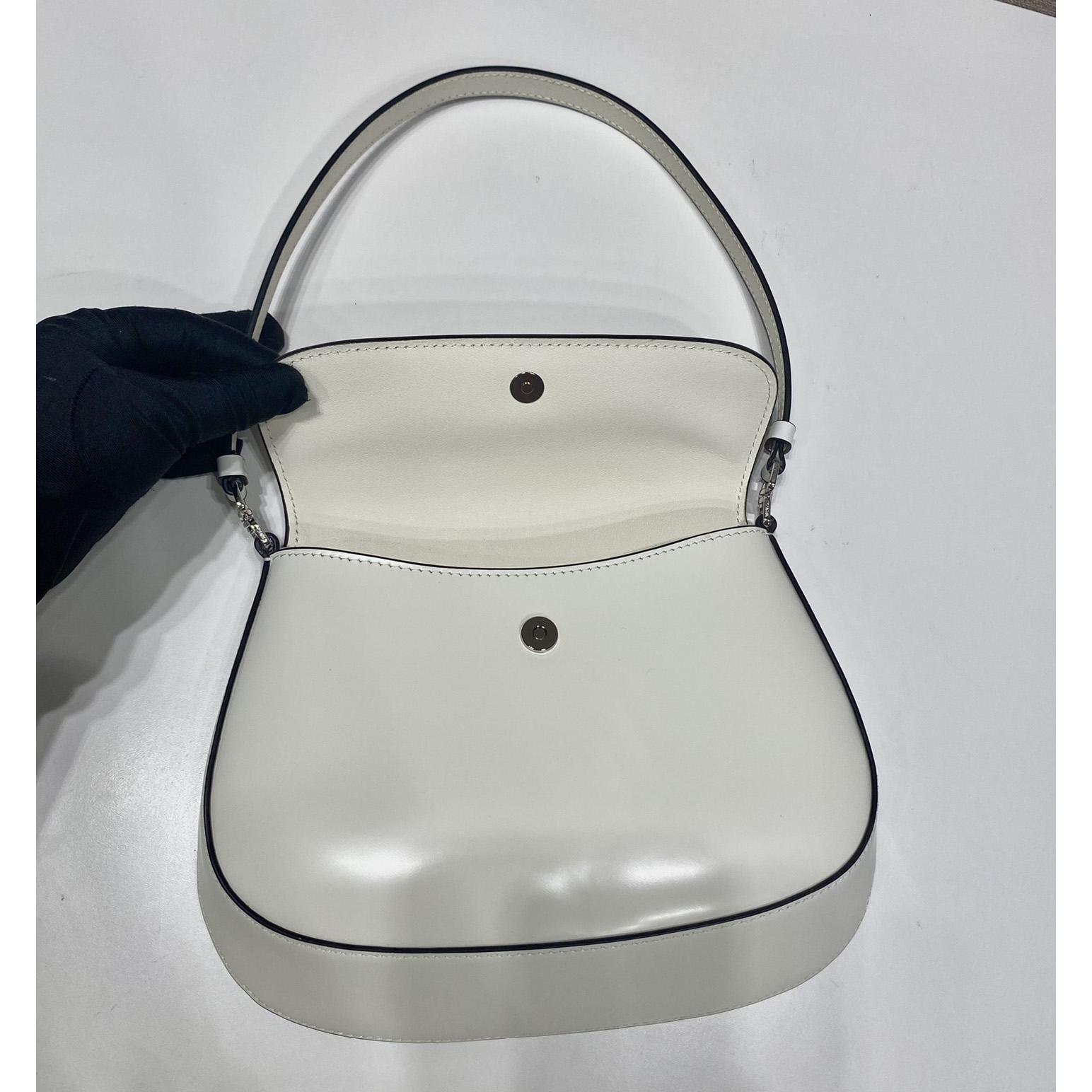 Prada Cleo Brushed Leather Shoulder Bag With Flap - DopestKickz