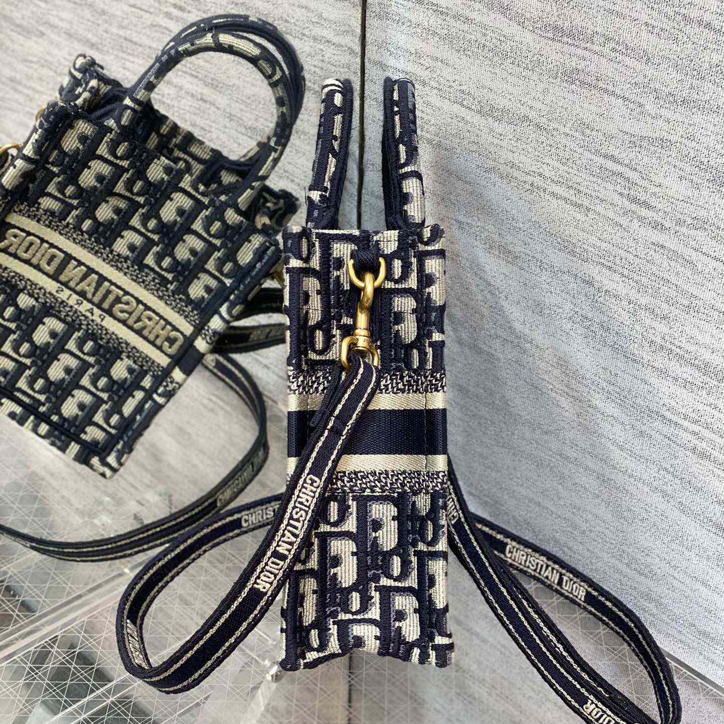 Dior Mini Dior Book Tote Phone Bag - DopestKickz