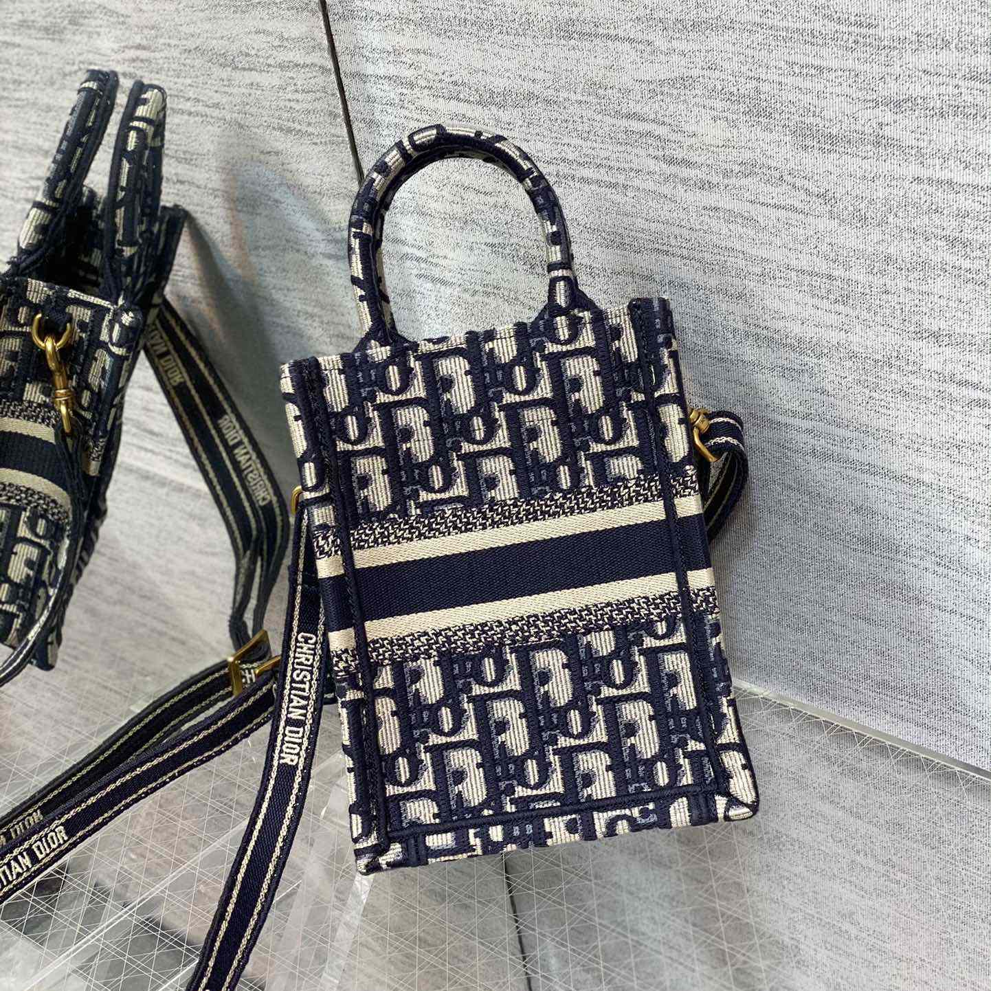 Dior Mini Dior Book Tote Phone Bag - DopestKickz