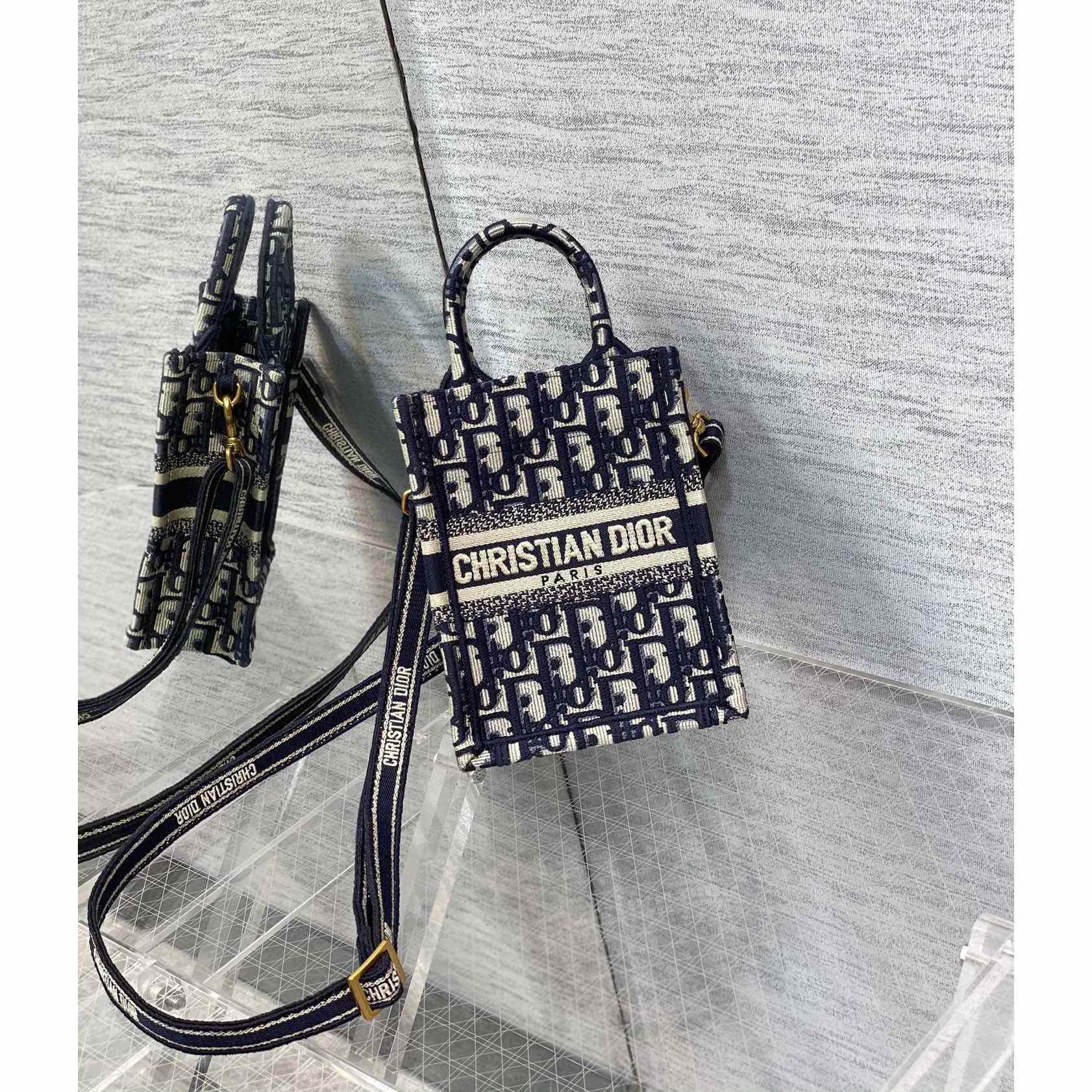 Dior Mini Dior Book Tote Phone Bag - DopestKickz