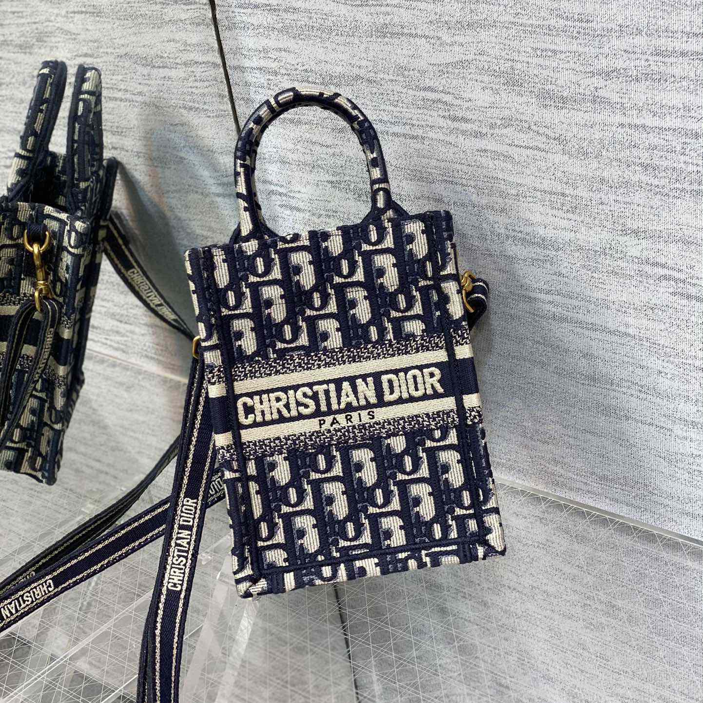 Dior Mini Dior Book Tote Phone Bag - DopestKickz