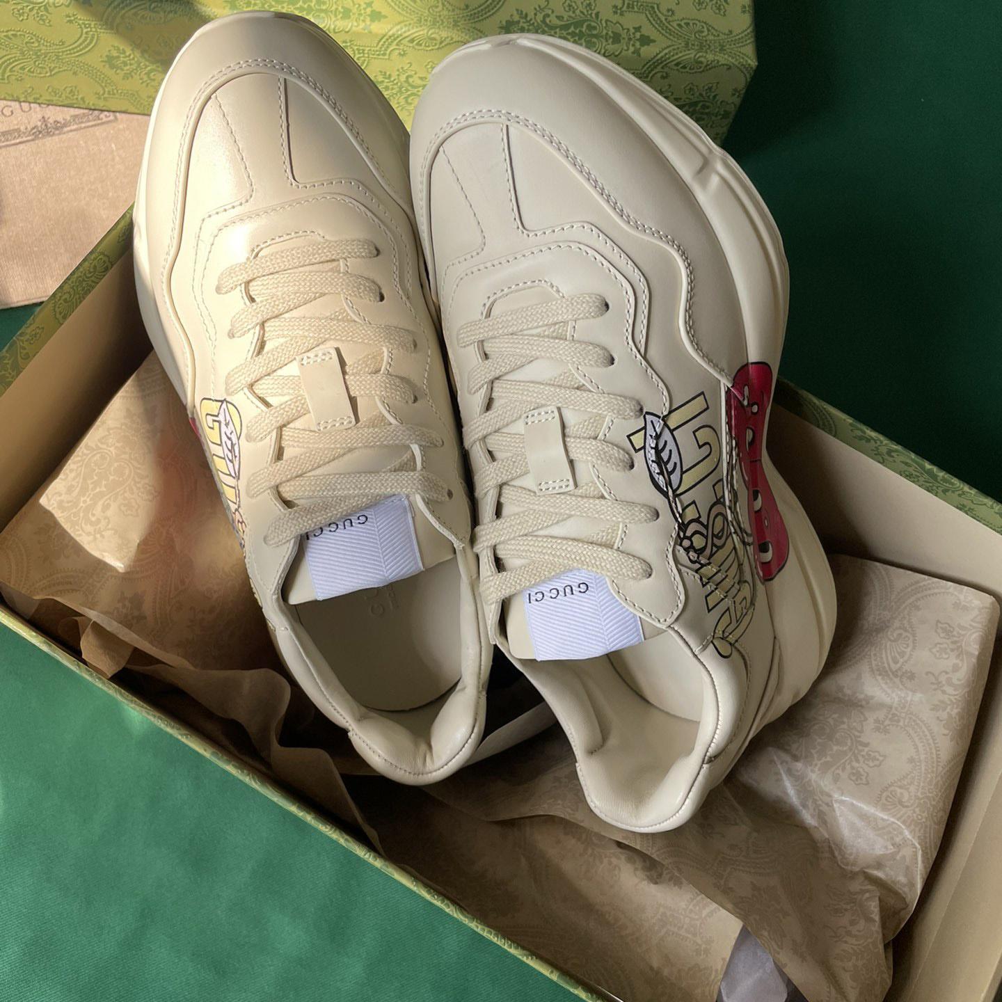 Gucci Rhyton Sneaker With CherryPrint(upon uk size) - DopestKickz