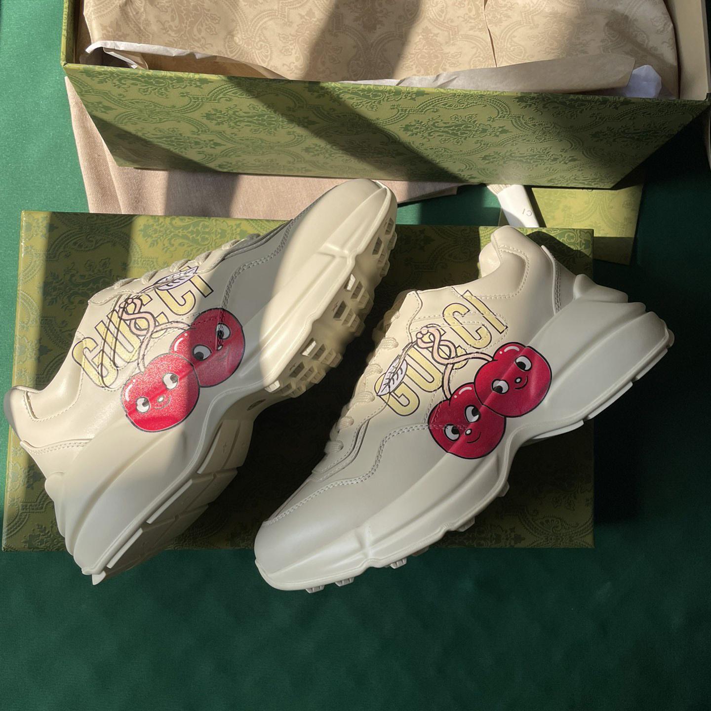 Gucci Rhyton Sneaker With CherryPrint(upon uk size) - DopestKickz