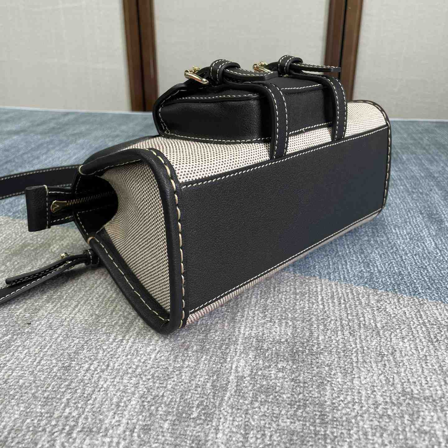 Chloe Edith Beige Black Mini In Shoulder Bags(26.5-16-11cm) - DopestKickz