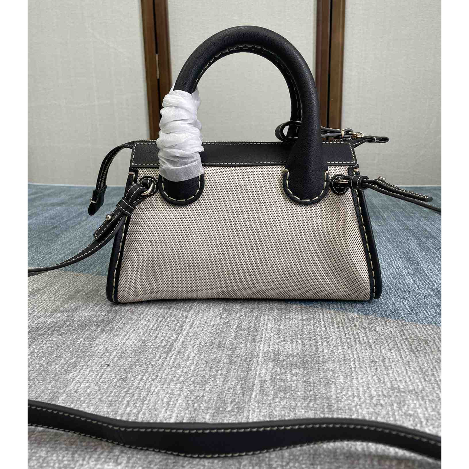 Chloe Edith Beige Black Mini In Shoulder Bags(26.5-16-11cm) - DopestKickz