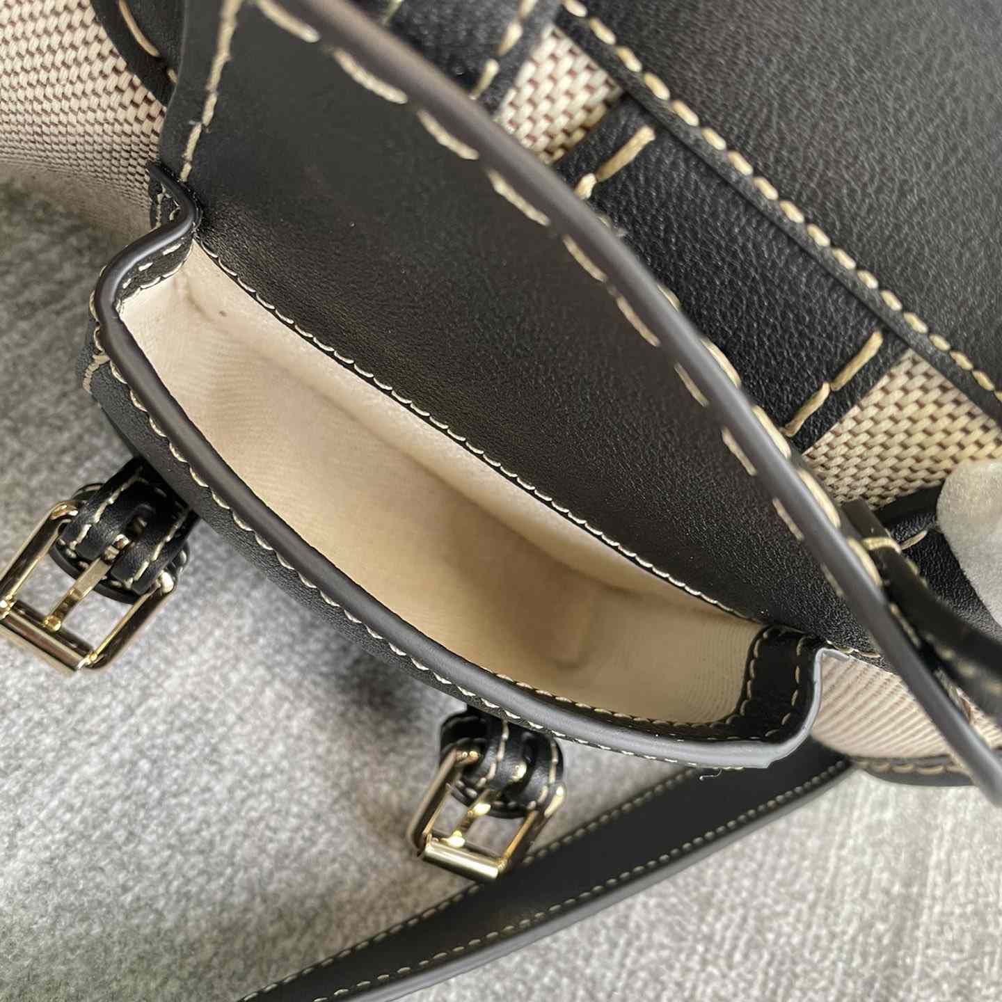 Chloe Edith Beige Black Mini In Shoulder Bags(26.5-16-11cm) - DopestKickz