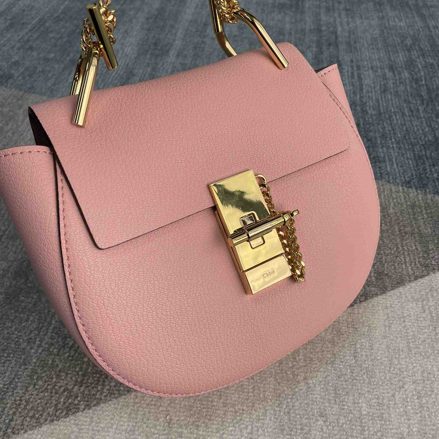 Chloe Drew Shoulder Bag In Small Grain Lambskin(19-7-16cm) - DopestKickz