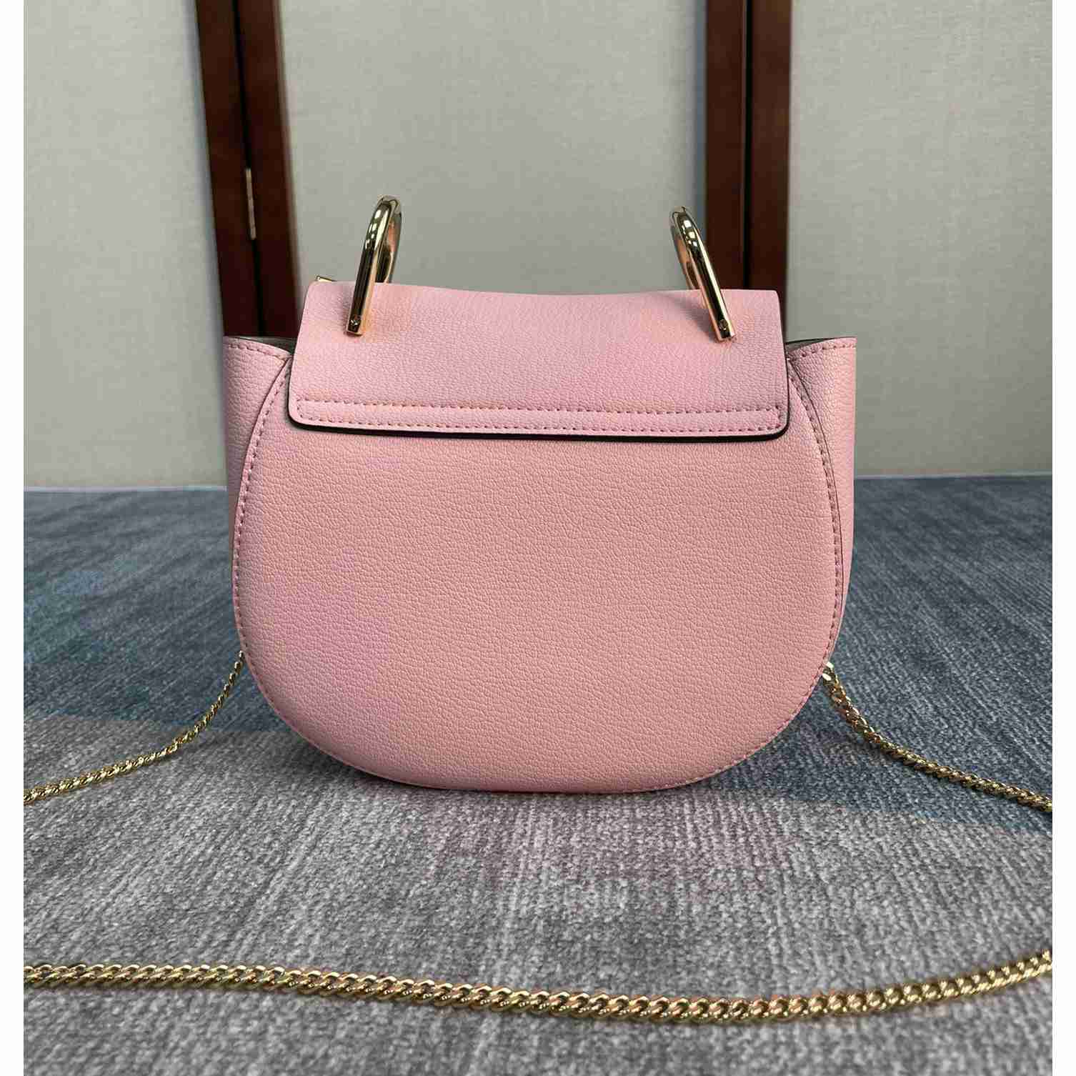 Chloe Drew Shoulder Bag In Small Grain Lambskin(19-7-16cm) - DopestKickz