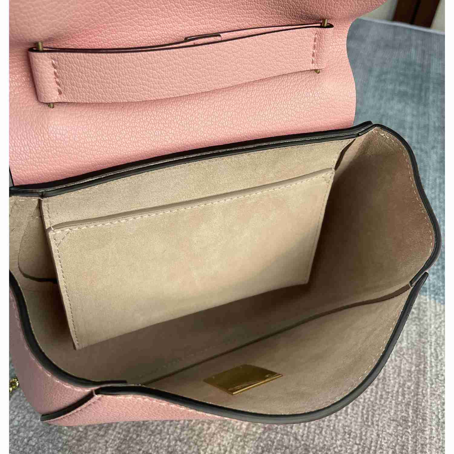 Chloe Drew Shoulder Bag In Small Grain Lambskin(19-7-16cm) - DopestKickz