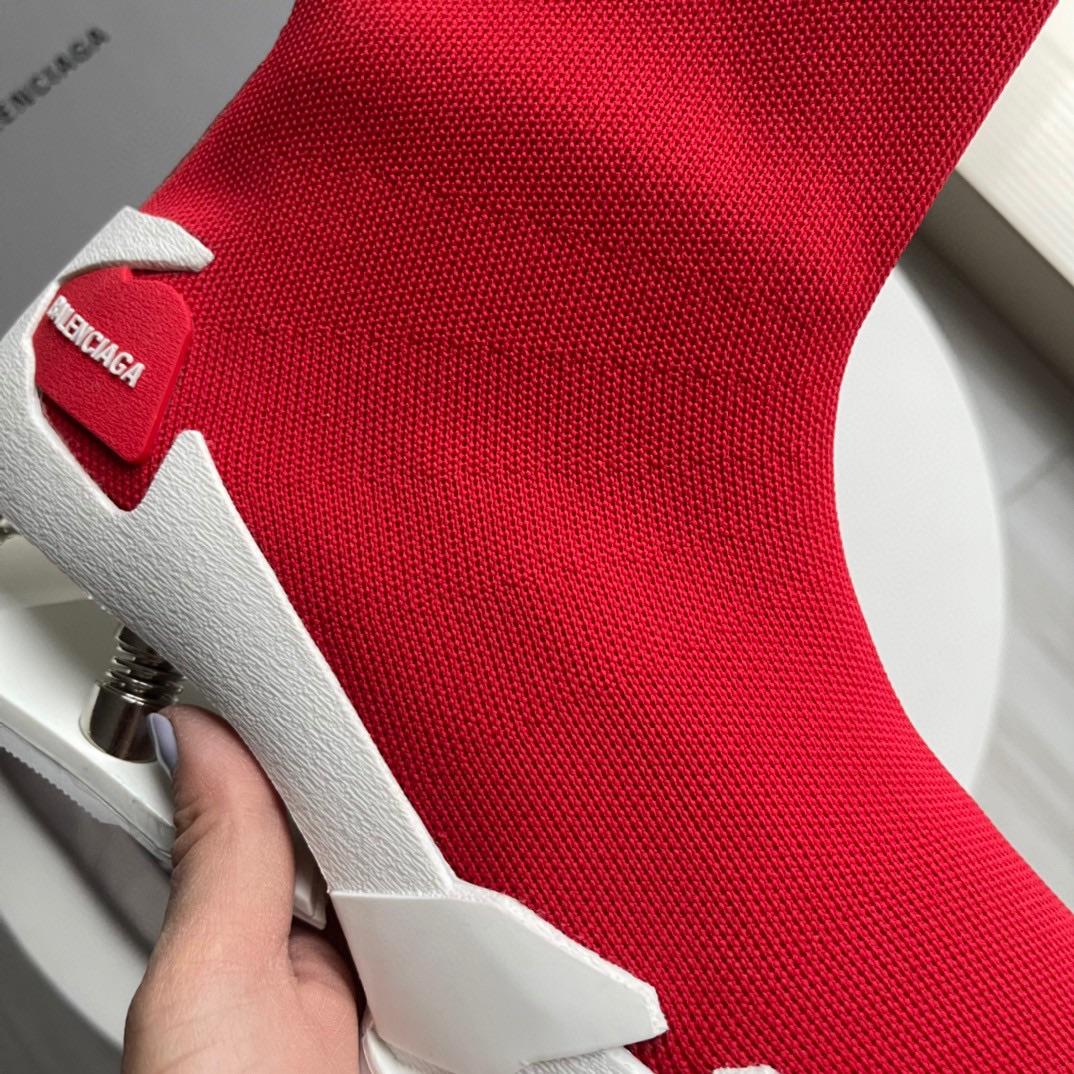 Balenciaga Speed Sneaker In Red - DopestKickz