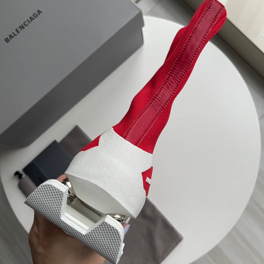 Balenciaga Speed Sneaker In Red - DopestKickz