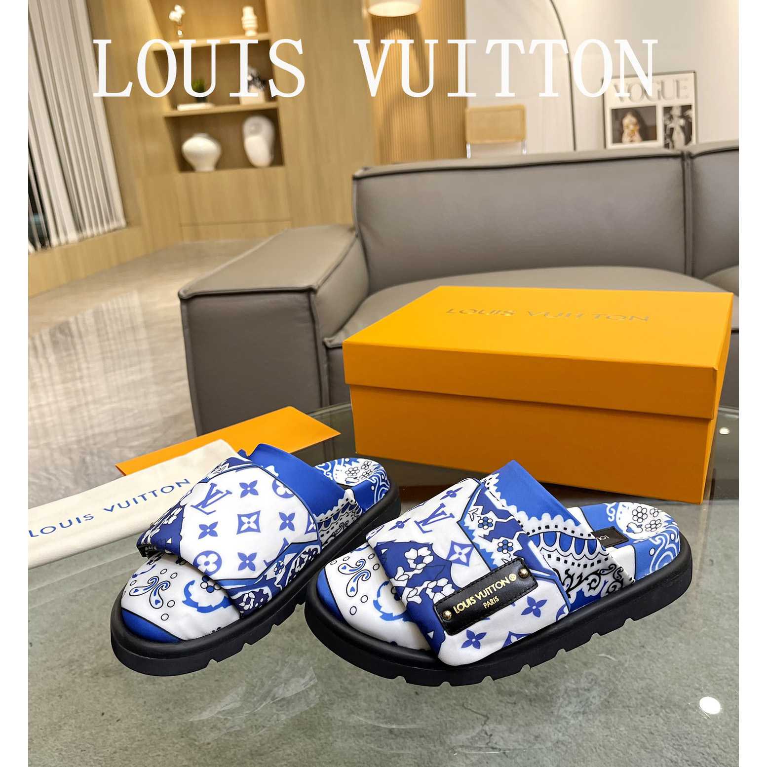 Louis Vuitton Slipper Pillow Flat Comfort Mule        1AAM52 - DopestKickz