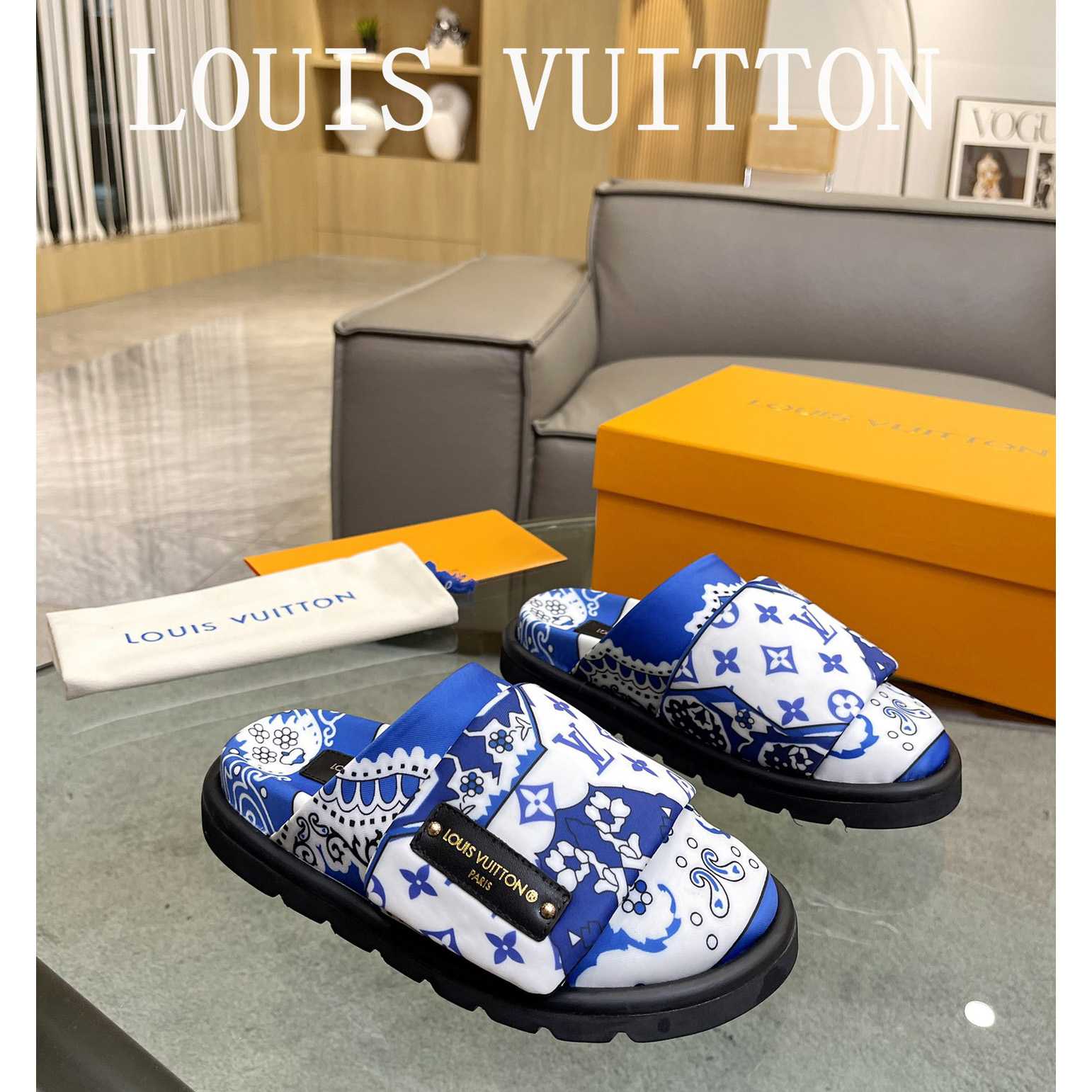 Louis Vuitton Slipper Pillow Flat Comfort Mule        1AAM52 - DopestKickz