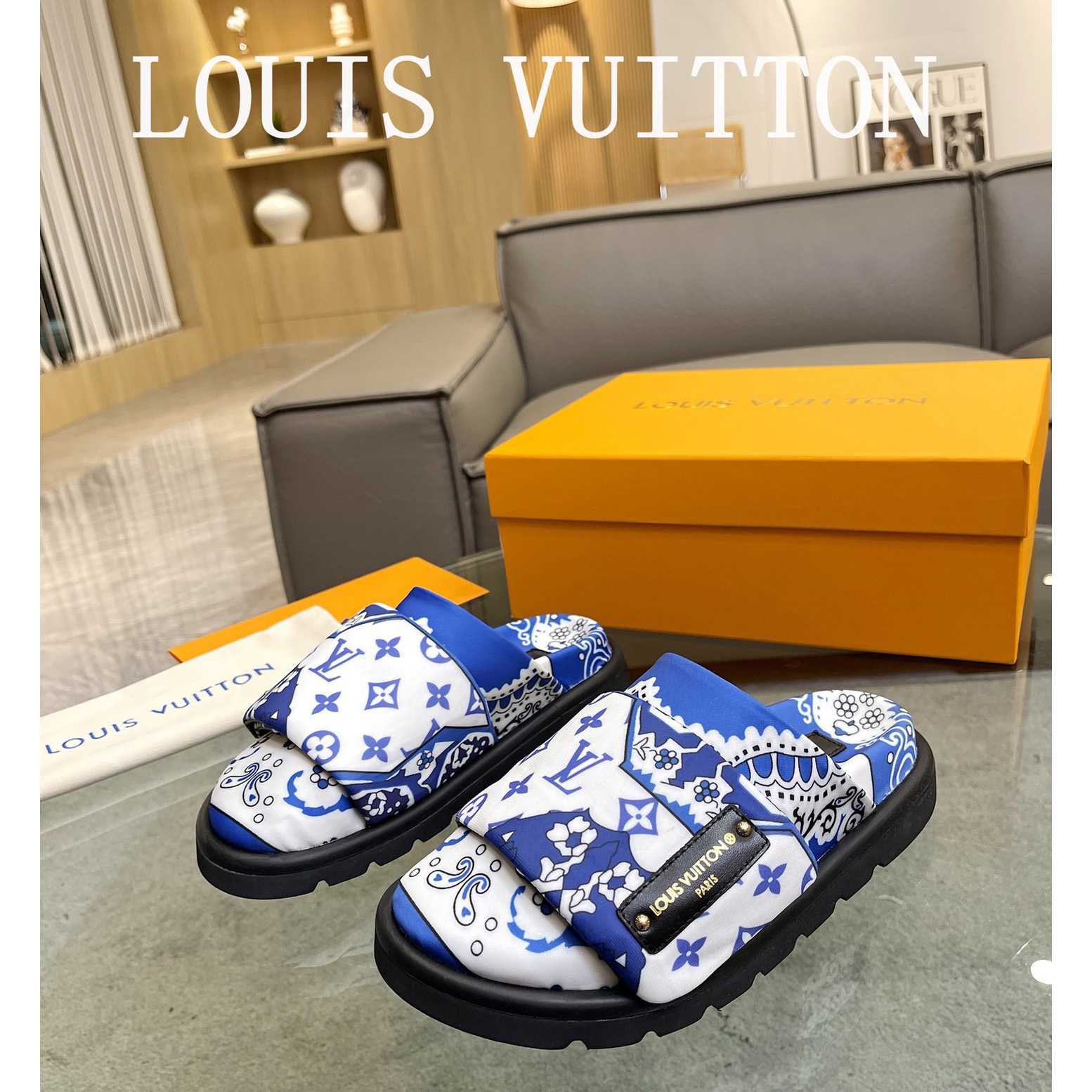 Louis Vuitton Slipper Pillow Flat Comfort Mule        1AAM52 - DopestKickz