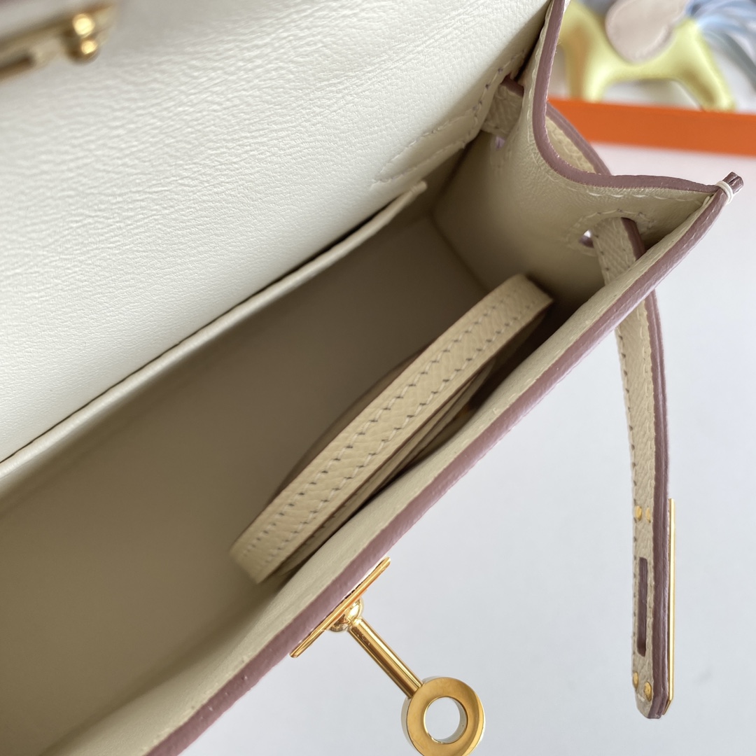 Hermes Kelly Mini Women Handbag(19-13-6cm ) - DopestKickz