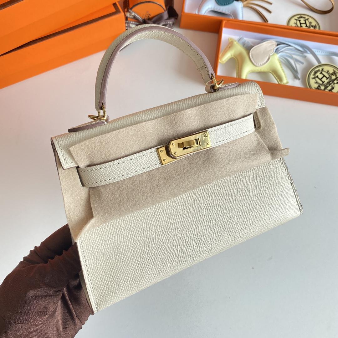 Hermes Kelly Mini Women Handbag(19-13-6cm ) - DopestKickz